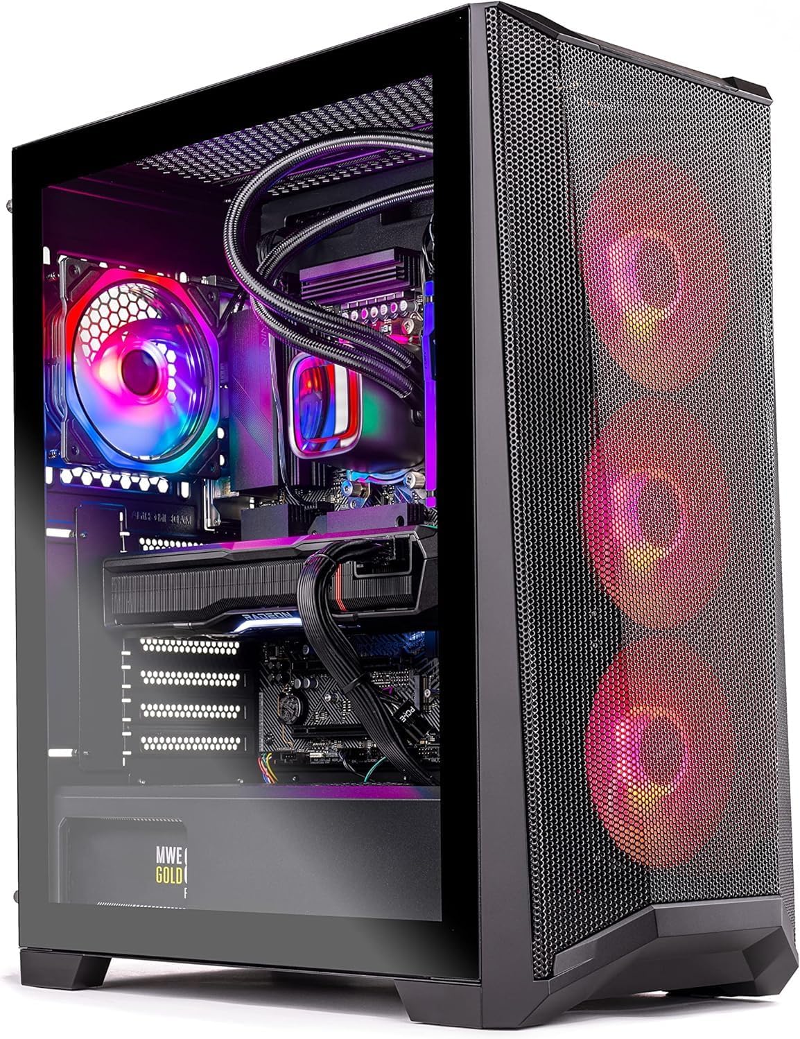 Komputer stacjonarny Skytech Gaming Chronos — Intel Core i7 13700K 3,4 GHz, NVIDIA RTX 4070, 1 TB NVME SSD, 32 GB DDR5 RAM RGB, 750 W złoty zasilacz, 360 mm AIO, 11 AC Wi-Fi, Windows 11 Home 64-bit, czarny