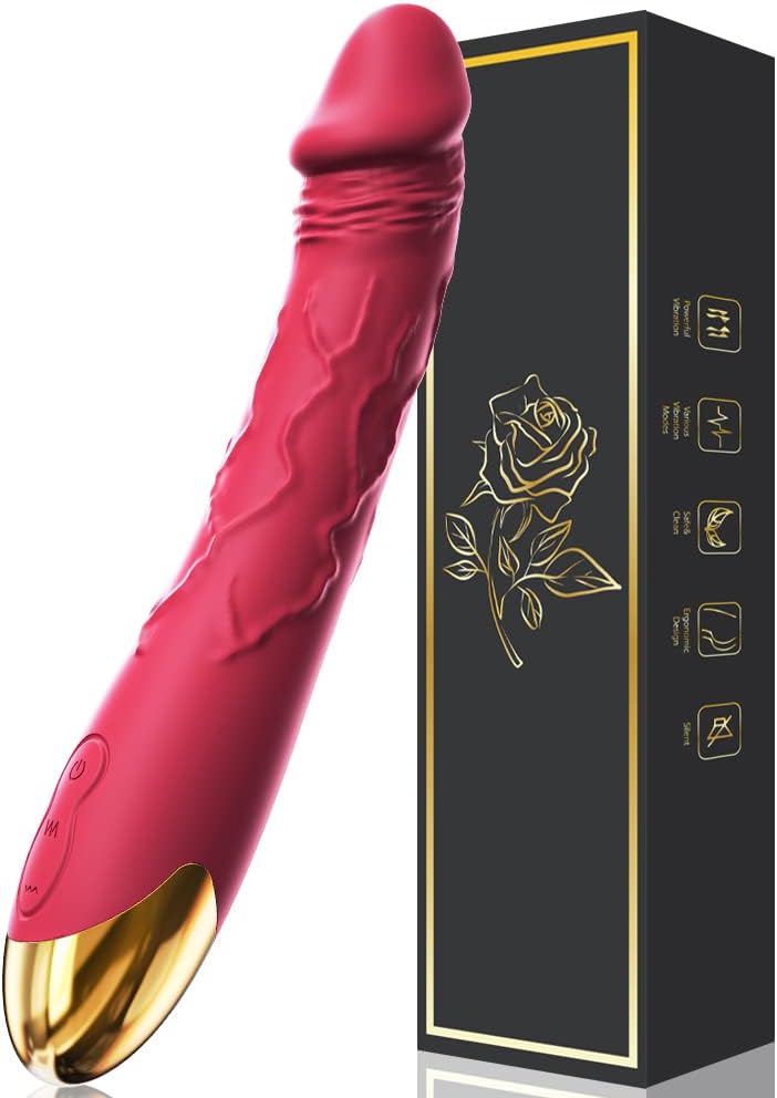 7.6 Inch Realistic Dildo Vibrator for Women，10 Powerful Vibration Modes for Clitoral and G-spot Stimulation, Waterproof Rose Adult Sex Toys for Women and Couples · v2