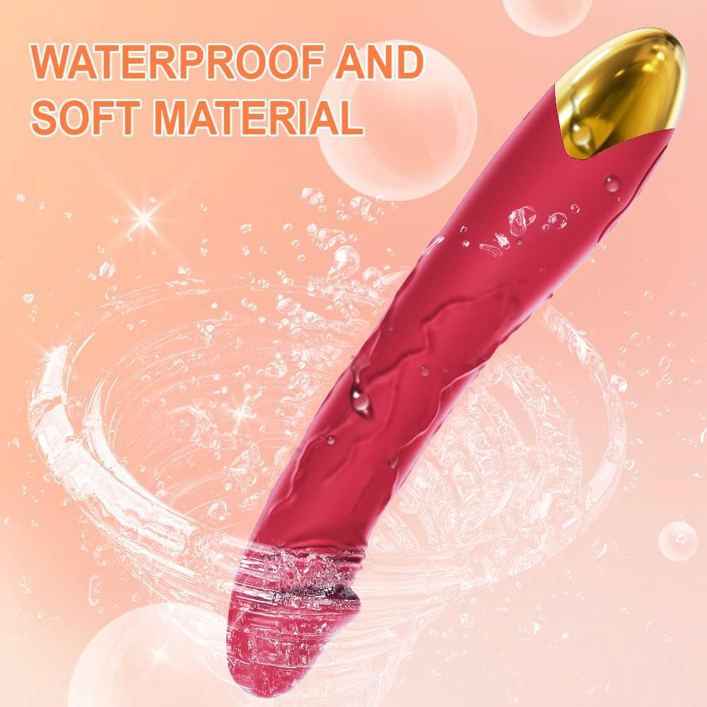 7.6 Inch Realistic Dildo Vibrator for Women，10 Powerful Vibration Modes for Clitoral and G-spot Stimulation, Waterproof Rose Adult Sex Toys for Women and Couples · v2