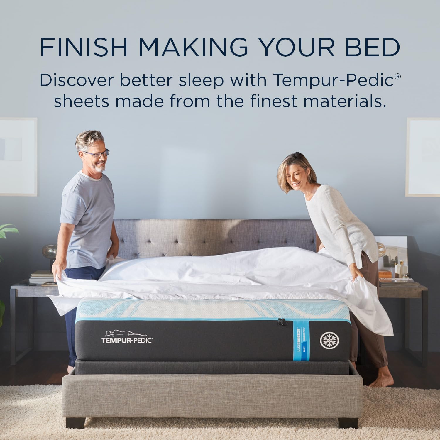 TEMPUR ProAir Sheet Set Cool Gray - Queen · v2
