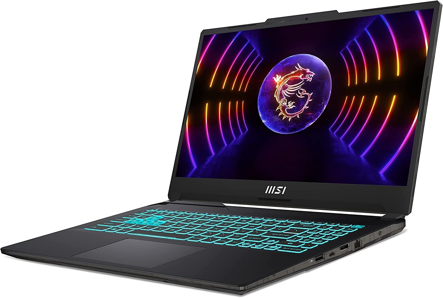 MSI 2023 Cyborg 15.6 144HZ FHD गेमिंग लैपटॉप कंप्यूटर- 13वीं पीढ़ी का Intel Core i7-13620H - GeForceRTX 4050-16GB DDR5 RAM - 512GB NVMe SSD - Win11 Home: काला A13VE-218US