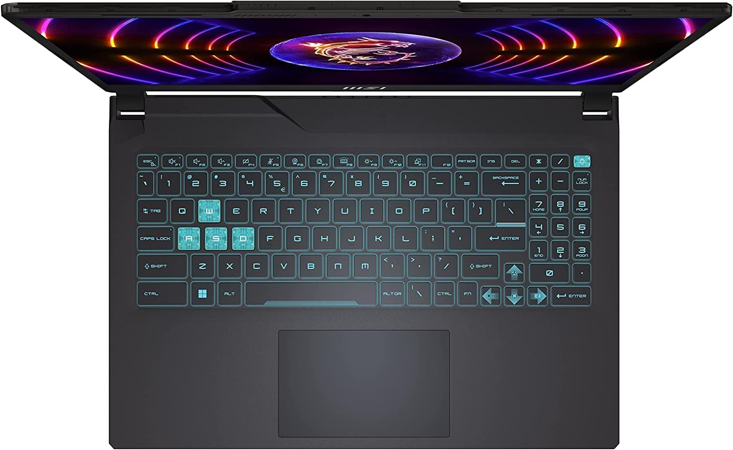 MSI 2023 Cyborg 15.6 144HZ FHD गेमिंग लैपटॉप कंप्यूटर- 13वीं पीढ़ी का Intel Core i7-13620H - GeForceRTX 4050-16GB DDR5 RAM - 512GB NVMe SSD - Win11 Home: काला A13VE-218US