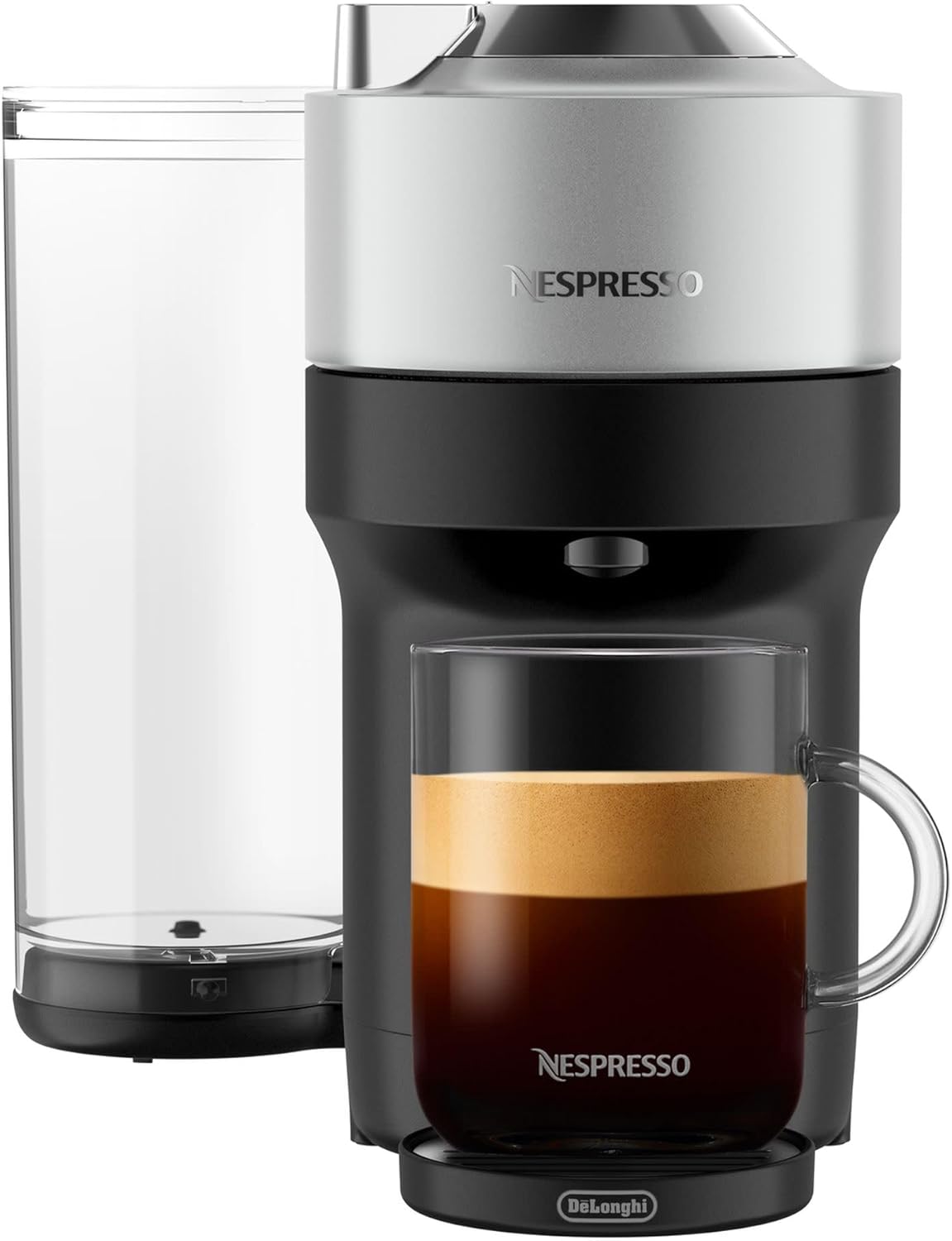 Nespresso Vertuo Pop  Deluxe Coffee and Espresso Machine by DeLonghi, Silver · v2