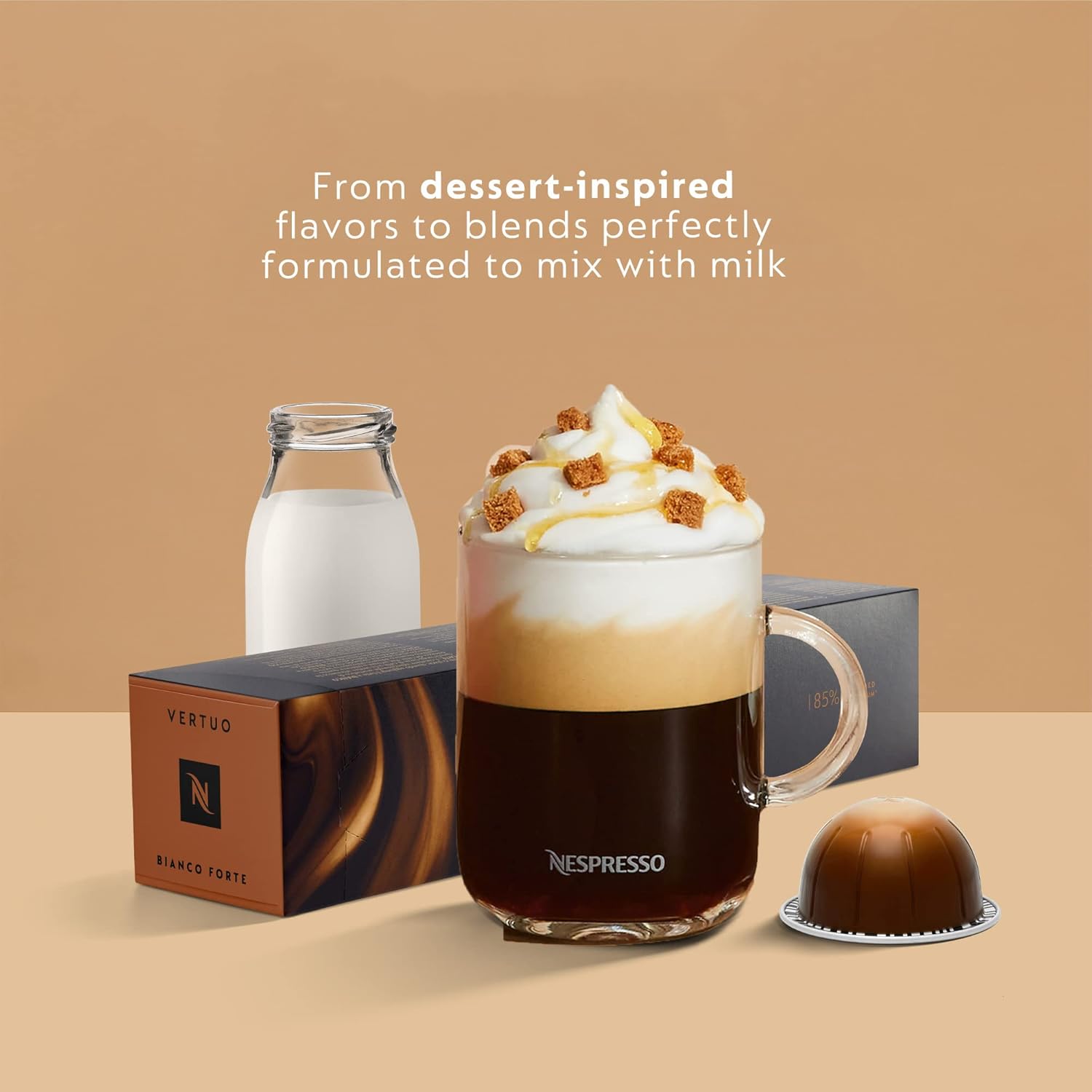 Nespresso Vertuo Pop  Deluxe Coffee and Espresso Machine by DeLonghi, Silver · v2