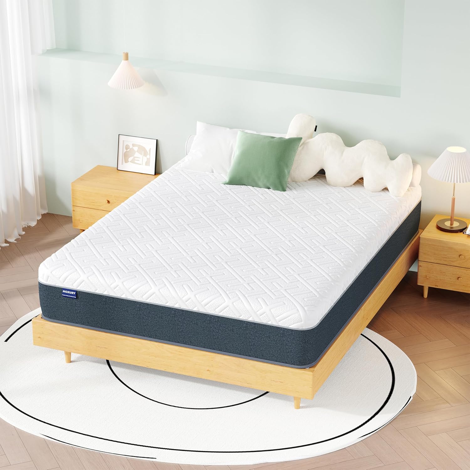 King Mattress, 12 Inch Green Tea Memory Foam Mattress in a Box, Medium Firm King Size Mattress for Pressure Relief, CertiPUR-US Certified · v2