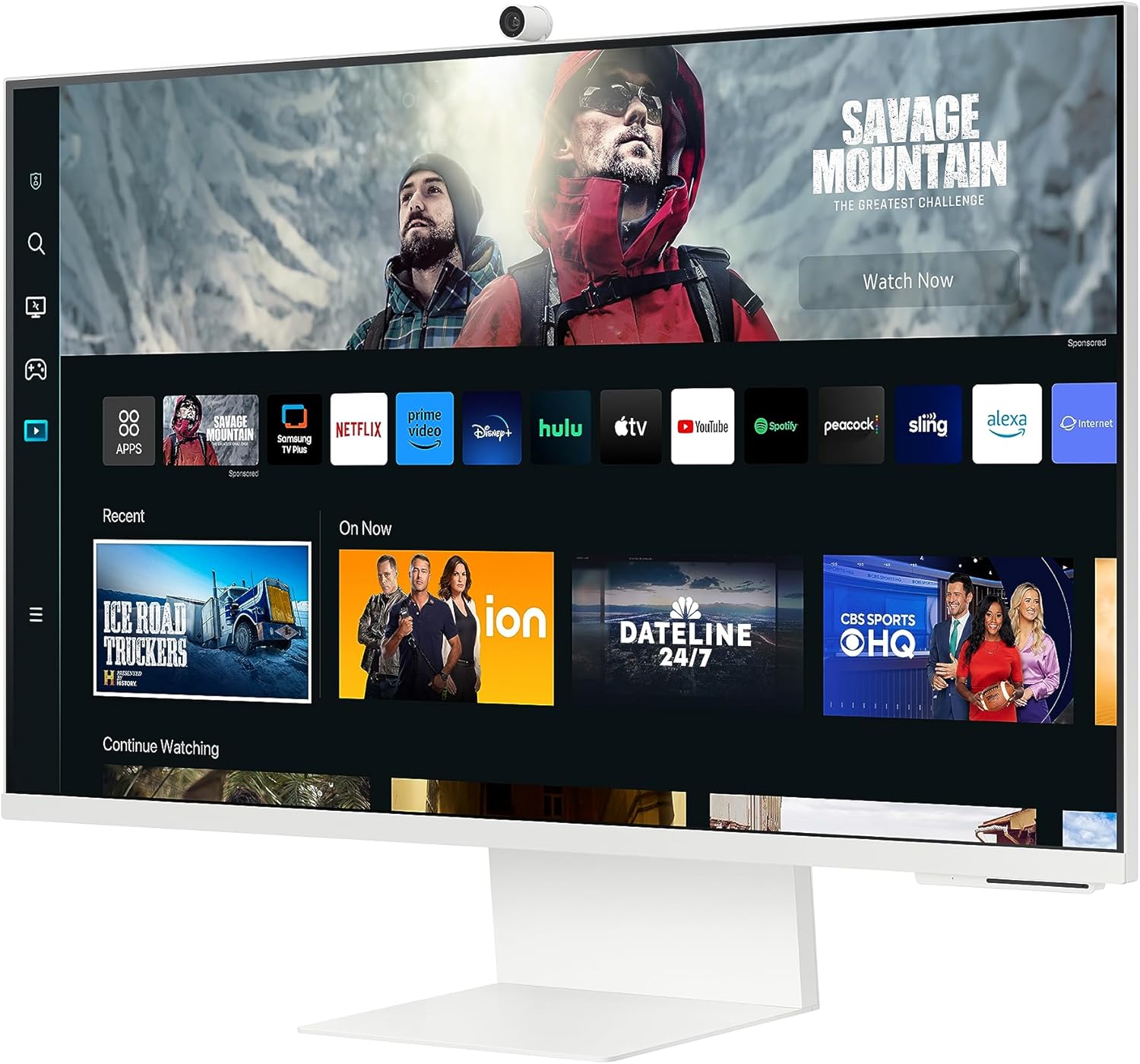 SAMSUNG 27 M80C UHD HDR-Smart-Computerbildschirm mit Streaming-TV, inklusive Slimfit-Kamera, kabelloser PC-Fernzugriff, integriertes Alexa (LS27CM801UNXZA), Warmweiß