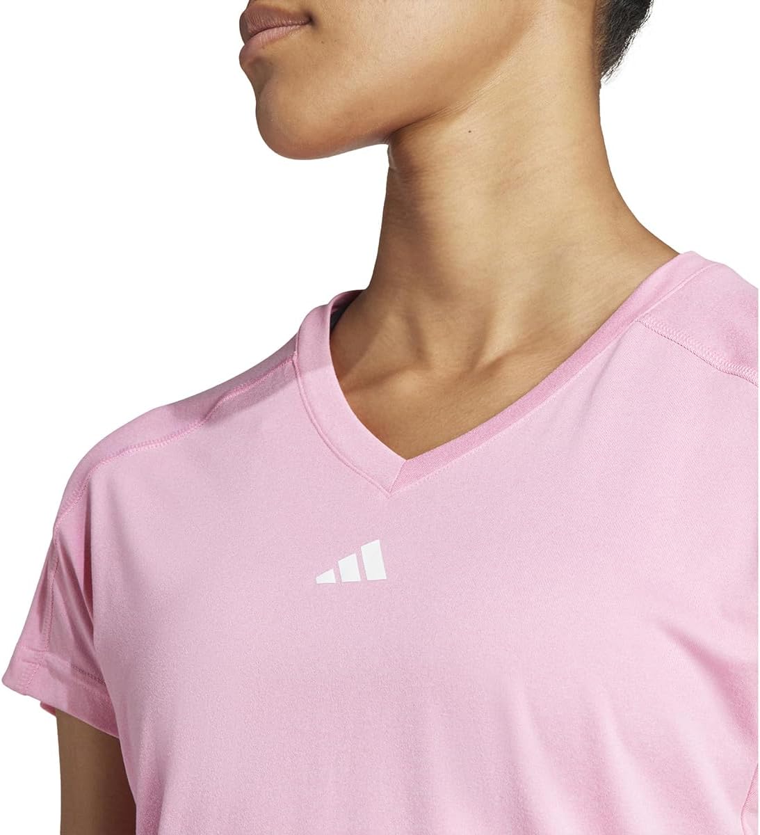 adidas Womens Train Essentials Minimal Branding V-Neck T-Shirt · v3