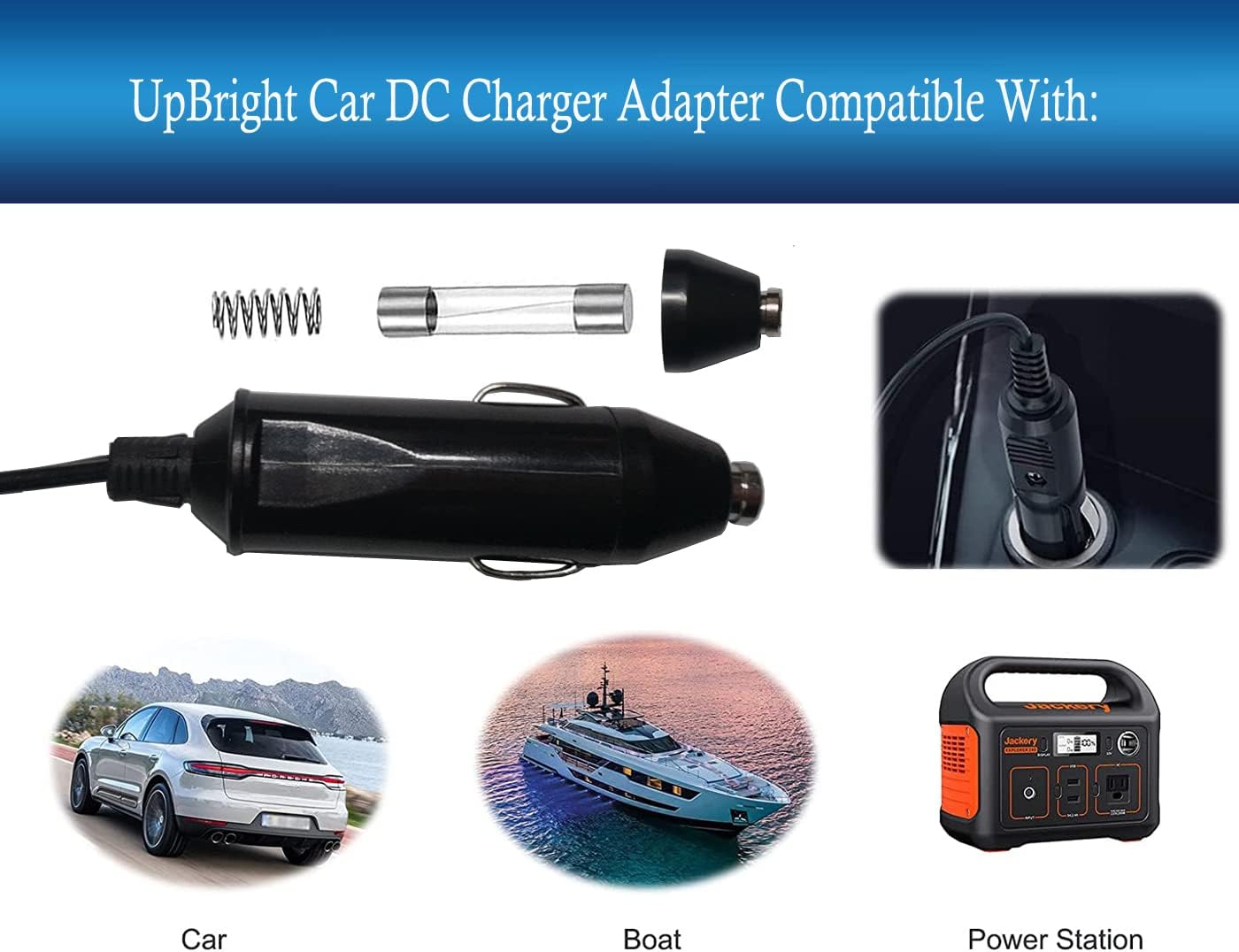 UpBright Car DC Adapter Compatible with Drive DeVilbiss iGO2 Portable Concentrator Battery Charger Megmeet Model MANGO120-15BX-DEV 125CH-613 DV68-620 125 125CH613 DV68620 12V-17V Auto Power Supply · v5