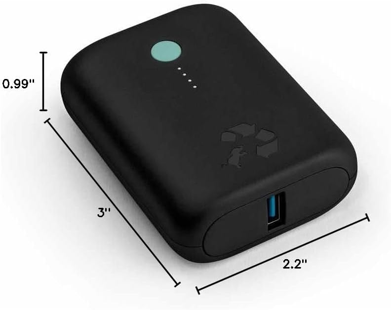 Nimble Champ 5K Portable Charger, 15W USB-C Fast Charging Power Bank Compatible with iPhone, iPad, Android and More, Made from Recycled Plastic · v3