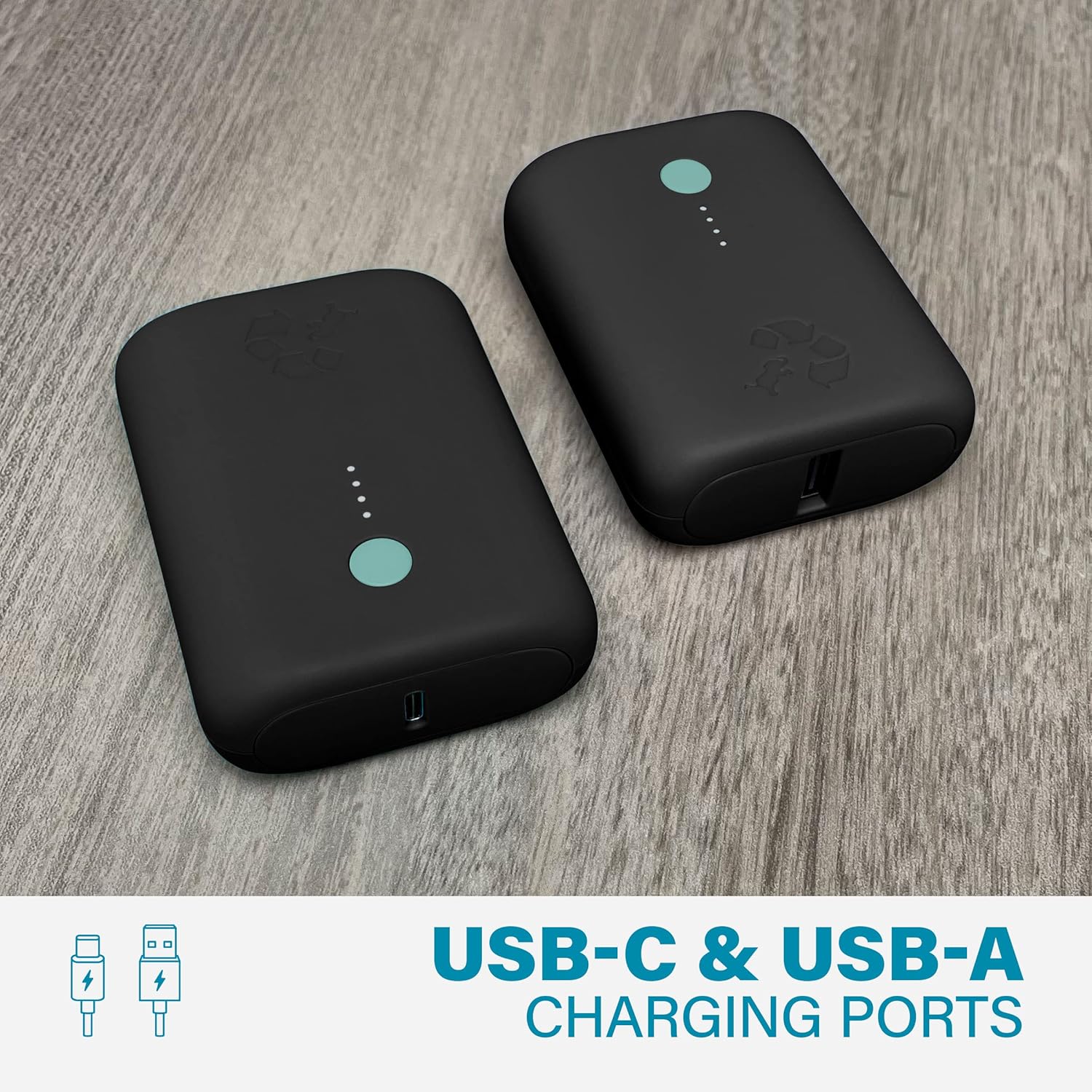 Nimble Champ 5K Portable Charger, 15W USB-C Fast Charging Power Bank Compatible with iPhone, iPad, Android and More, Made from Recycled Plastic · v3