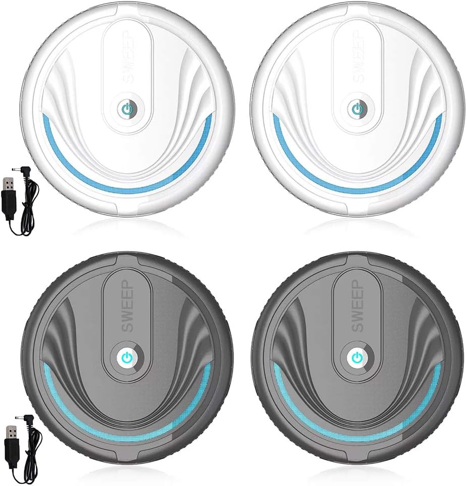 JTLB Robot Vacuum Cleaner Household Smart Sweeping Robot Automatic Cleaner Intelligent Vacuum Cleaner for Hard Floor Tile Pet Hair and Carpets (Black) · v2