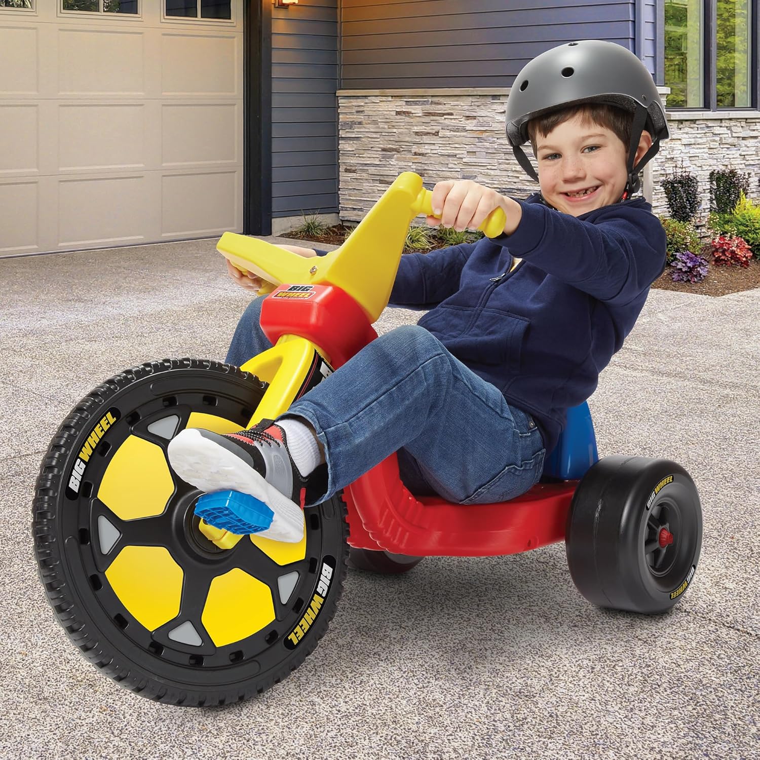 Schylling Big Wheel Speedster - BW16SO - Low-Riding Tricycle with Adjustable Seat for Growing Child up to 70 lbs. - Original Classic Bike - Ages 3 and Up · v6