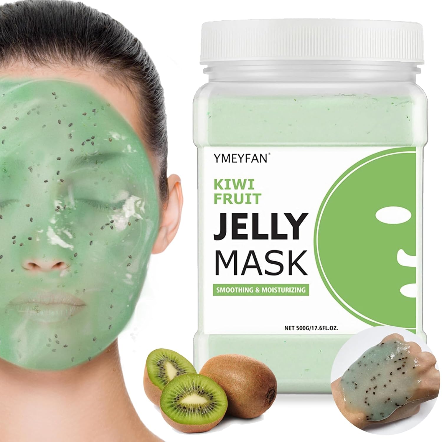 Jelly Mask for Facials Professional - Kiwi Hydro Jelly Mask Powder, Moisturize  Soothing Face Skin Care for Facial Vajacial Peel Off Mask, Esthetician Supplies, Natural Ingredients Unscent