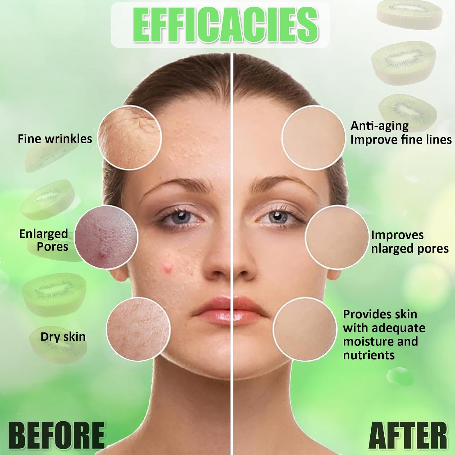 Jelly Mask for Facials Professional - Kiwi Hydro Jelly Mask Powder, Moisturize  Soothing Face Skin Care for Facial Vajacial Peel Off Mask, Esthetician Supplies, Natural Ingredients Unscent