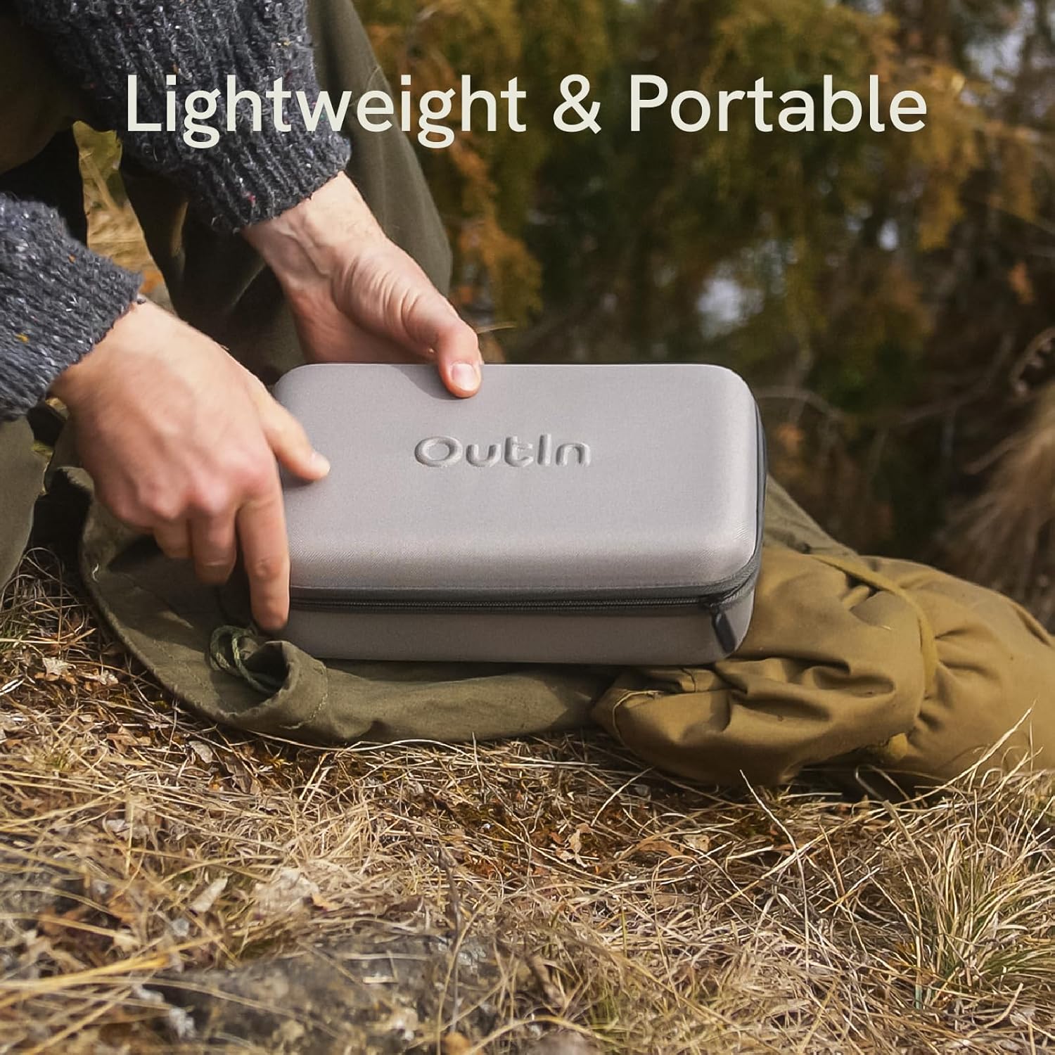 Borsa da trasporto per macchina da caffè elettrica portatile Outin Nano, custodia impermeabile e robusta per macchina da caffè elettronica in EVA, cintura da viaggio, ufficio, campeggio