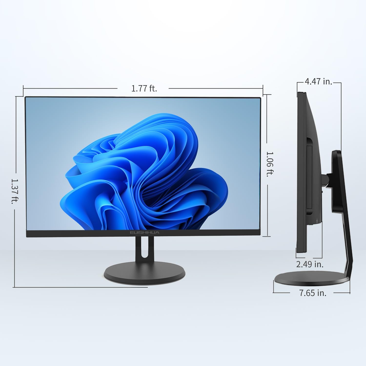 24” All-in-One Computers, i7 Quad-Core Desktop Computer with Camera, 16G Ram 512G SSD IPS HD Display, WiFi Bluetooth for Home Entertainment Business Office (i7-Black) · v7
