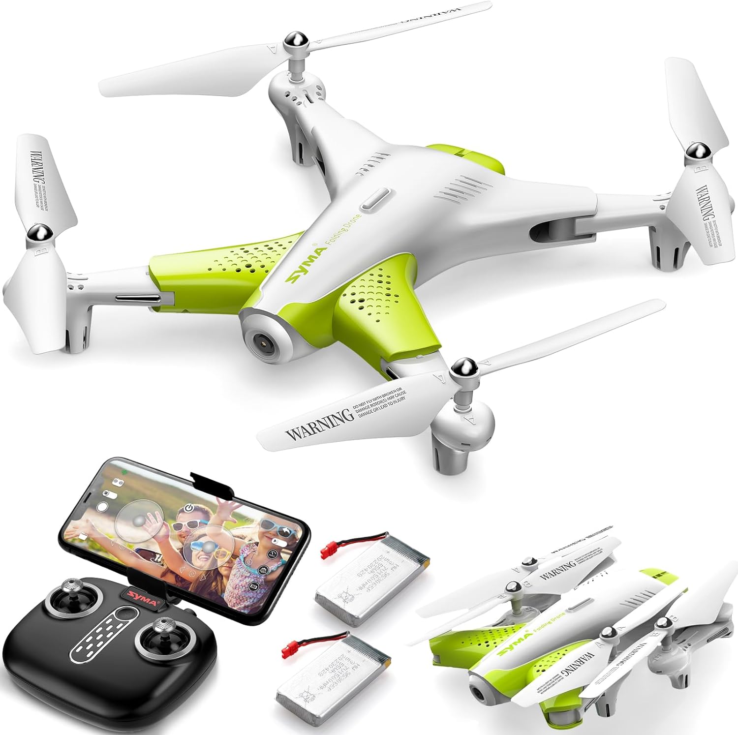 Drone SYMA con fotocamera 1080P FPV, posizionamento del flusso ottico, Tap Fly, Altitude Hold, modalità headless, 3D flips, quadricottero volante UFO X300 da 40 minuti, regalo per bambini principianti