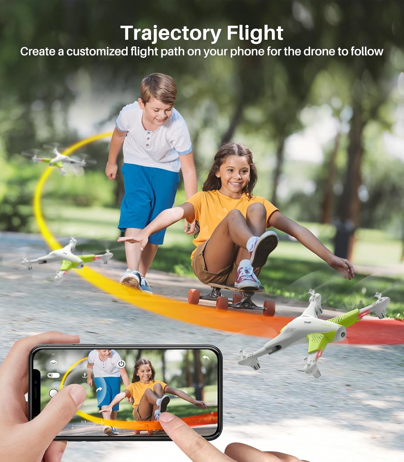 SYMA Drone with Camera 1080P FPV,Optical Flow Positioning,Tap Fly,Altitude Hold,Headless Mode,3D Flips,40mins Flying UFO X300 Remote Control Quadcopter Gift for Kids Beginners · v4