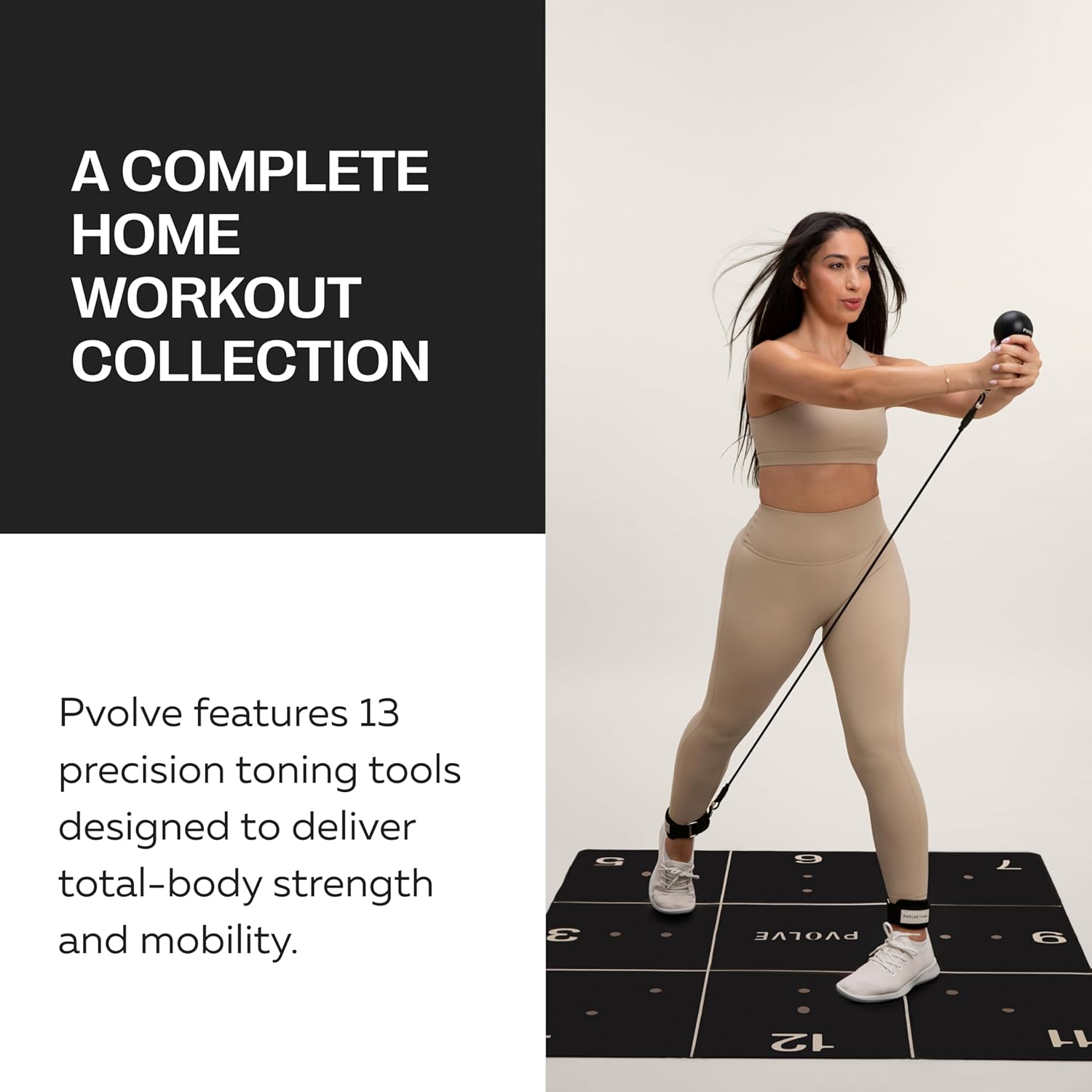 PVOLVE Home Workout Bundles - Sprzęt fitness do domowej siłowni do ćwiczeń i regeneracji całkowitej siły ciała