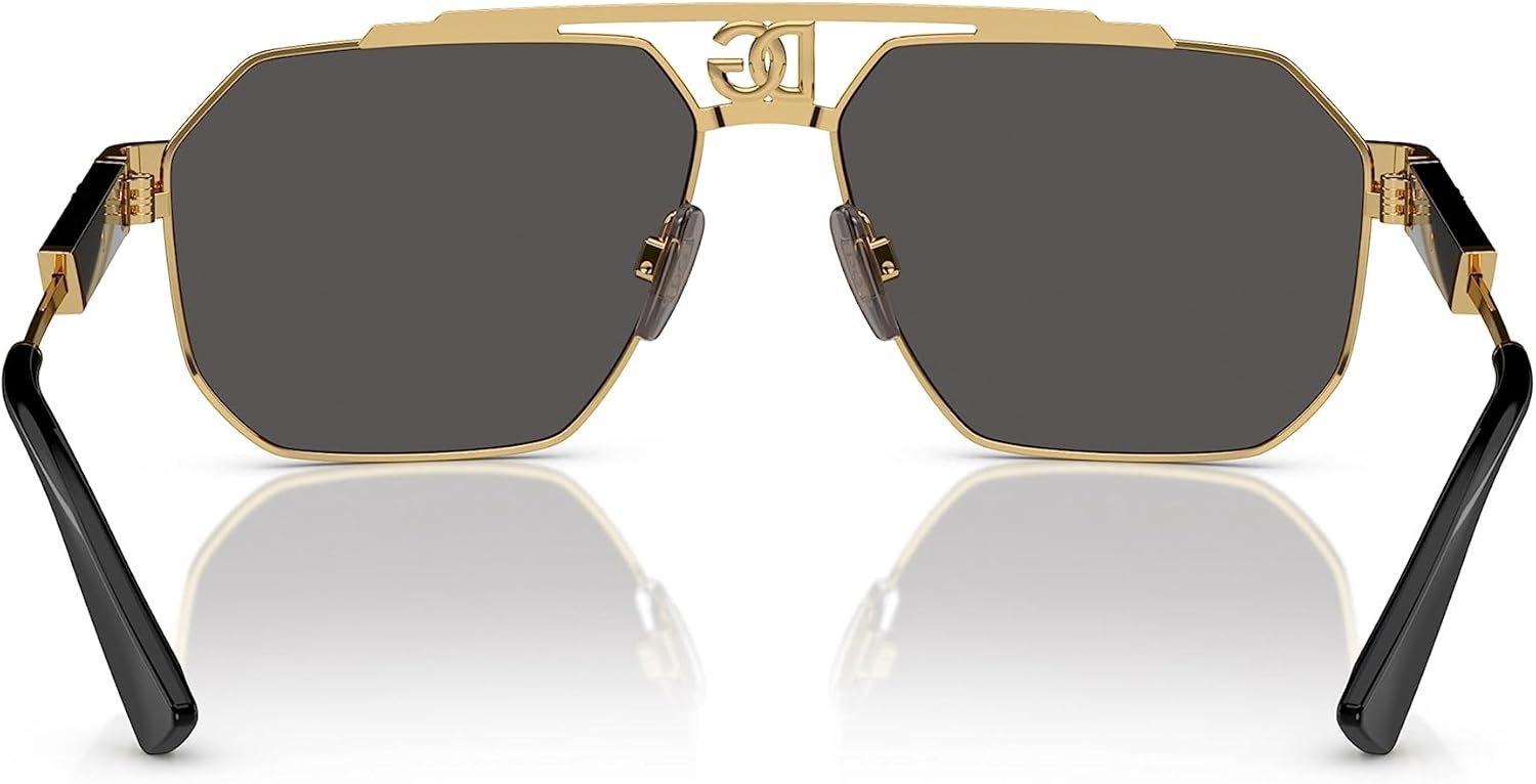 Dolce Gabbana DG2294-02/87 Okulary przeciwsłoneczne ZŁOTE z ciemnoszarym 59mm