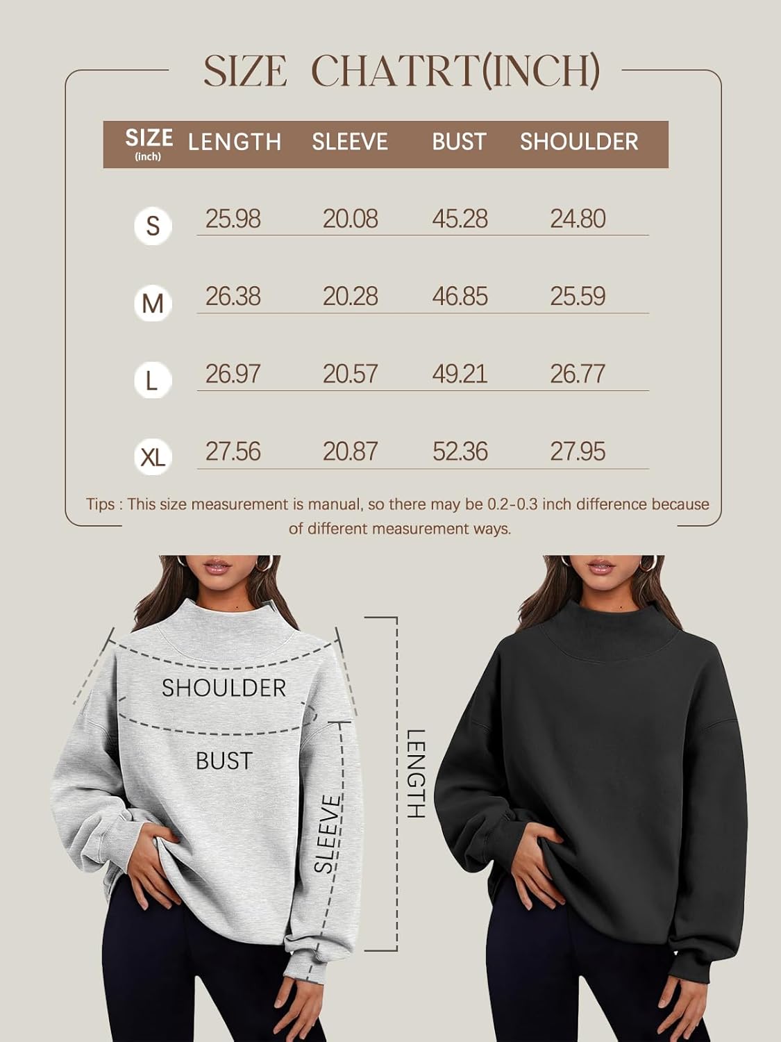Trendige Queen Damen-Sweatshirts in Übergröße, Rollkragenpullover, langärmlige Kapuzenpullis, Tops, Herbst-Outfits, 2024, Kleidung