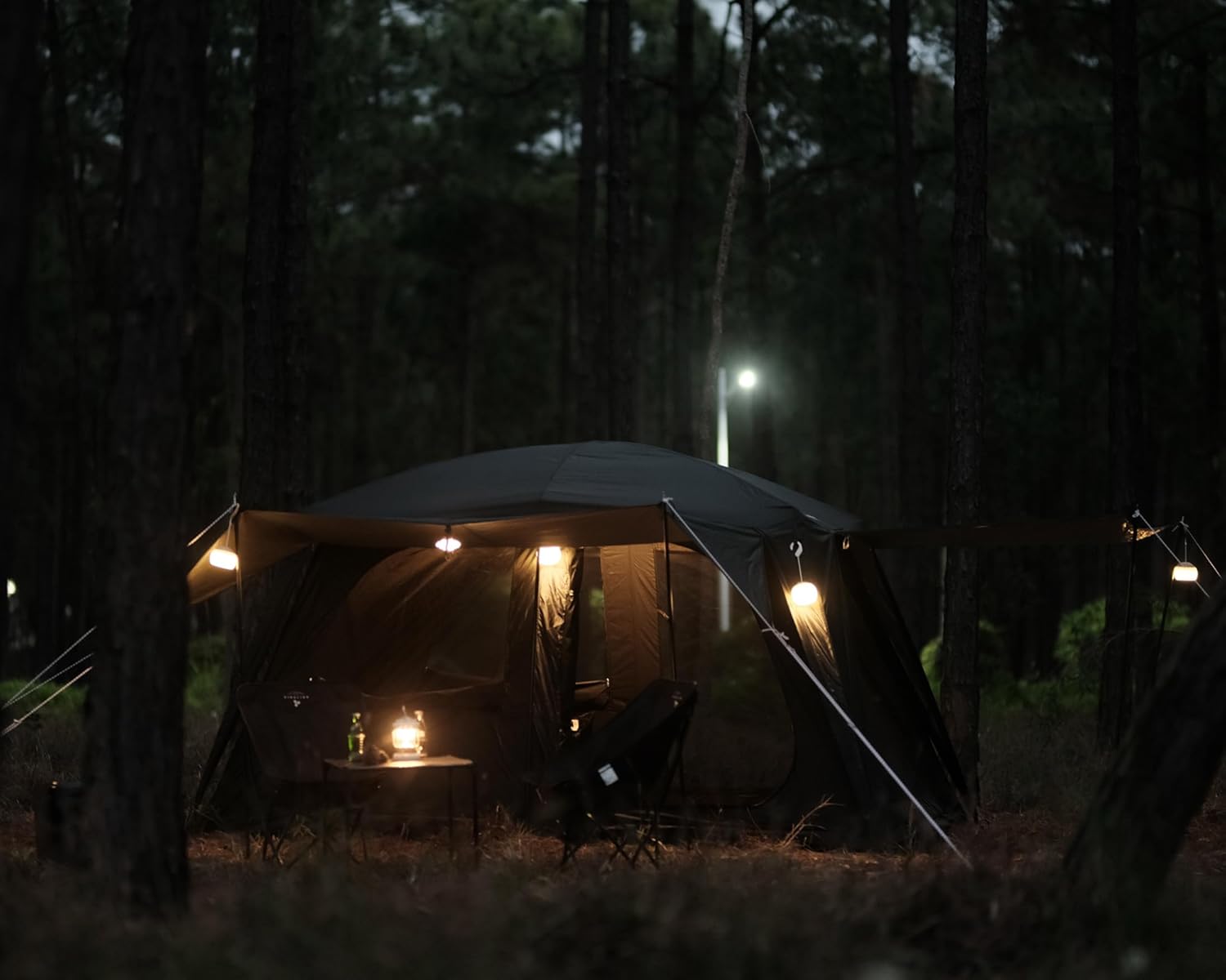 Vidalido Campingzelt für 4-6 Personen mit großen 3-türigen 2-Zimmer-Familienzelten, zweilagiges, wasserdichtes, tragbares Glamping-Zelt, große Zelte für Outdoor-Camping, Wandern und Rucksackreisen