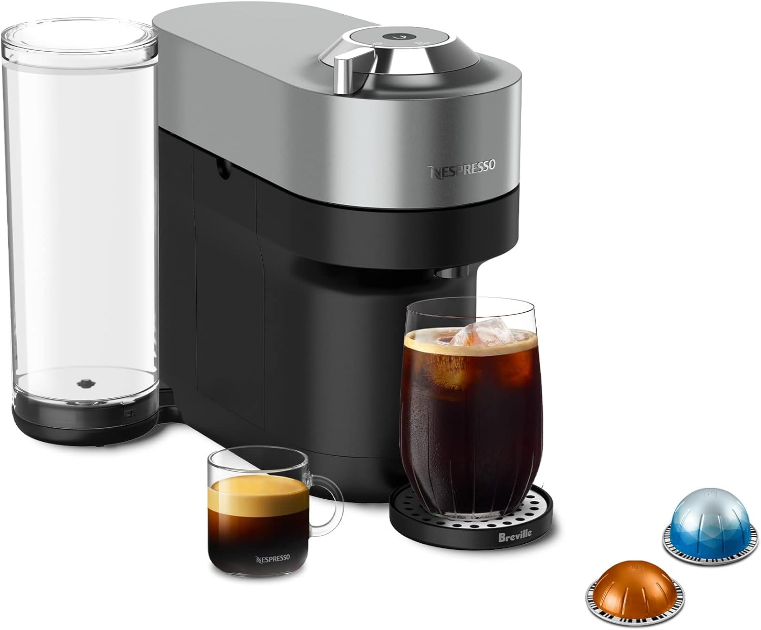 Nespresso Vertuo POP  Deluxe Coffee and Espresso Machine by Breville, Titan · v2