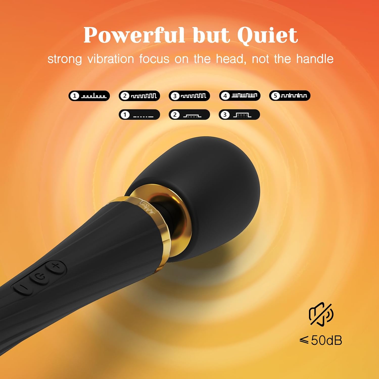 Tracys Dog Wand Vibrator Kits for Couple, Vibrating Wand Adult Toys with 3 Attachments for Clitoral G Spot Anal Stimulation, Cordless Powerful Sex Toy for Women Partner Play with 5 Modes  3 Speeds · v2