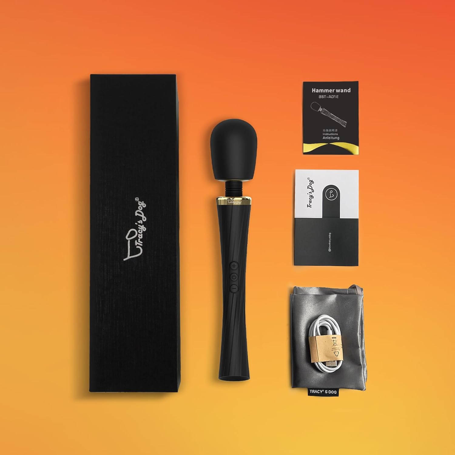 Tracys Dog Vibrator Wand, Adult Sex Toy for Clitoral Stimulation, Magic Cordless Handheld Powerful Vibrating Massager for Women Partner Play with 5 Vibrations  3 Speeds · v2