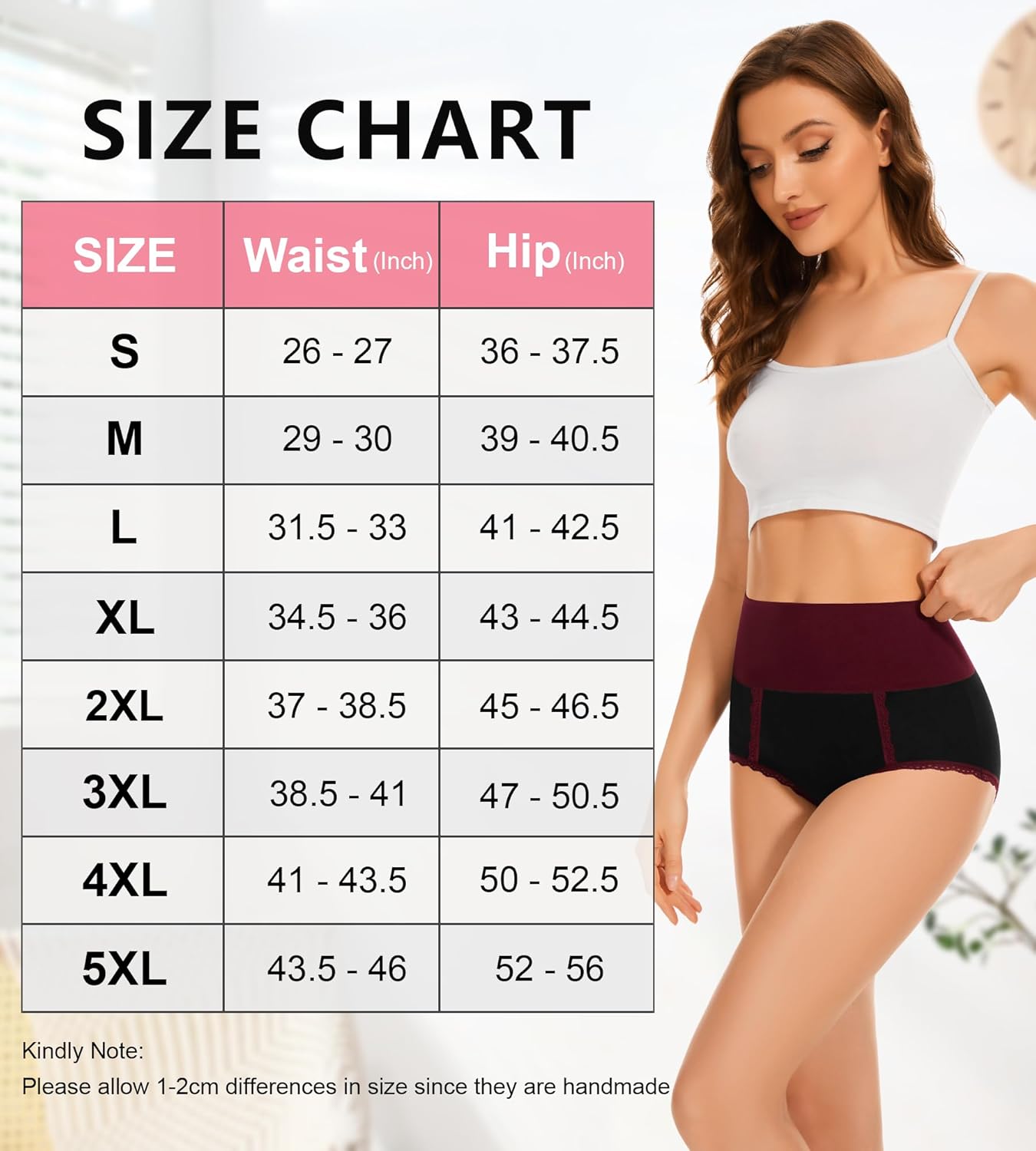 Ropa interior para mujer, calzoncillos suaves de algodón, cintura alta, bragas cómodas y de cobertura total, paquete múltiple