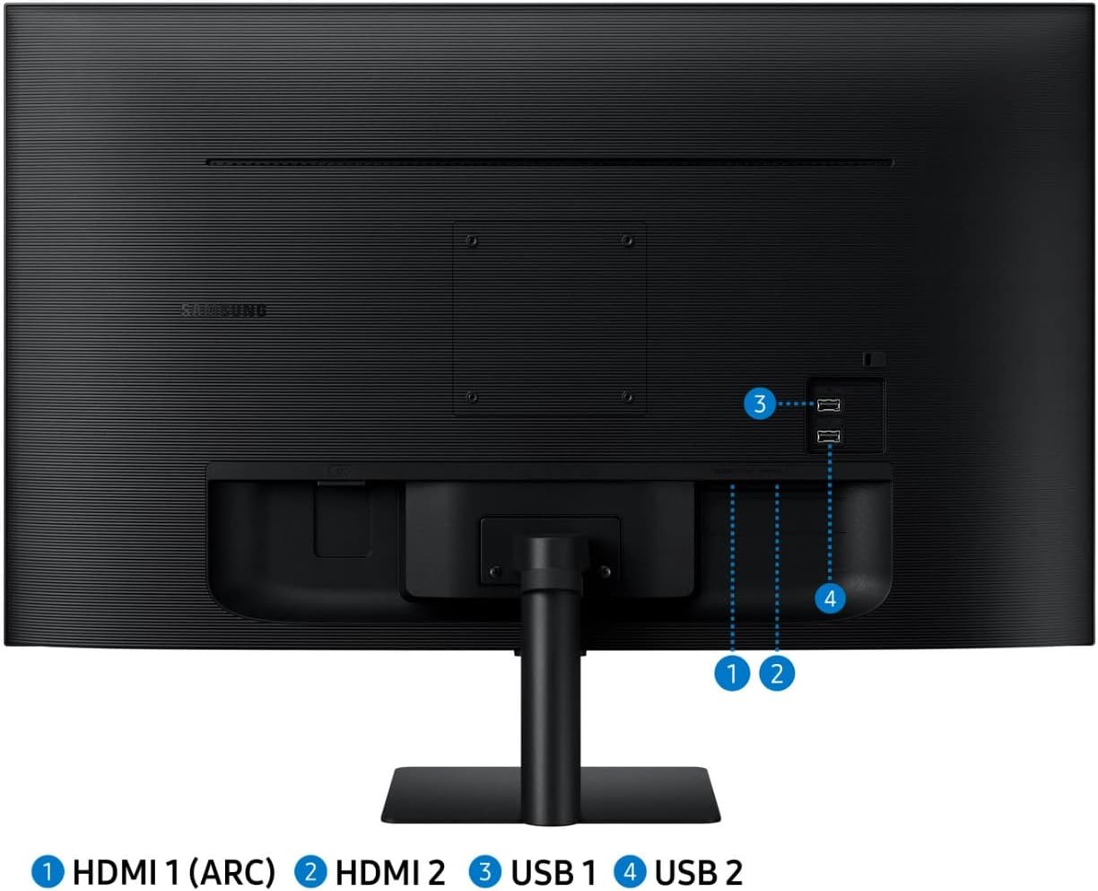 SAMSUNG 32-inch smart-monitor uit de M50B-serie met een resolutie van 1920 x 1080 en streaming-tv met mobiele connectiviteit (vernieuwd)