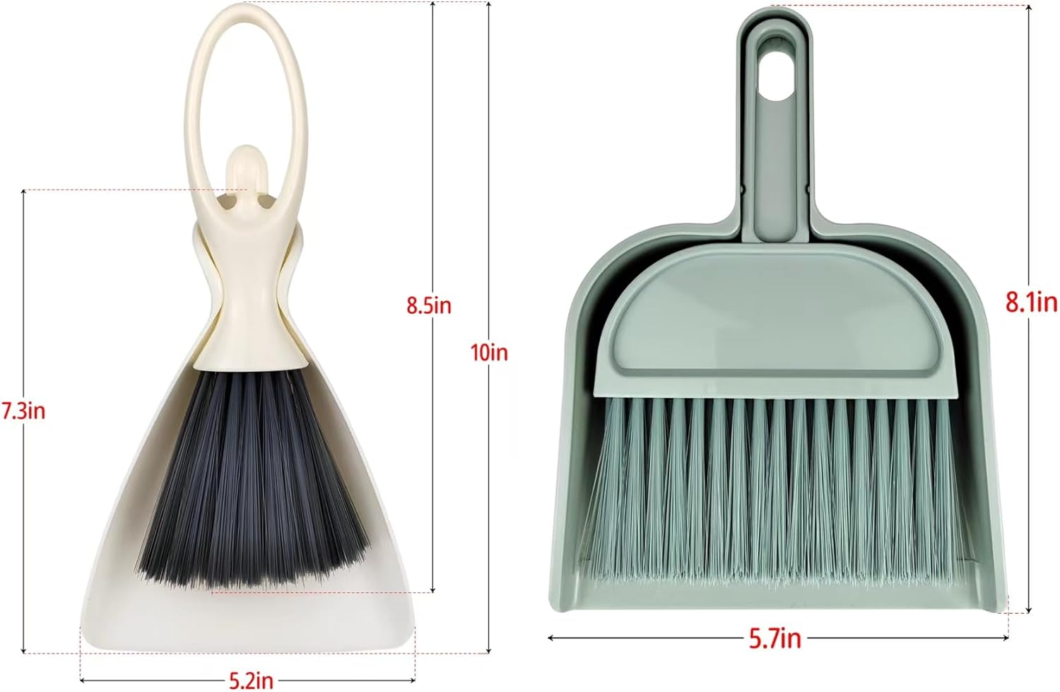 Mini Süpürge ve Çöp Seti Günlük Temizlik Gerekliliği Kıl Bilgisayar Klavyeleri Temizliği İçin İdeal (Mini Süpürge ve Çöp Kovası Seti 2'li)