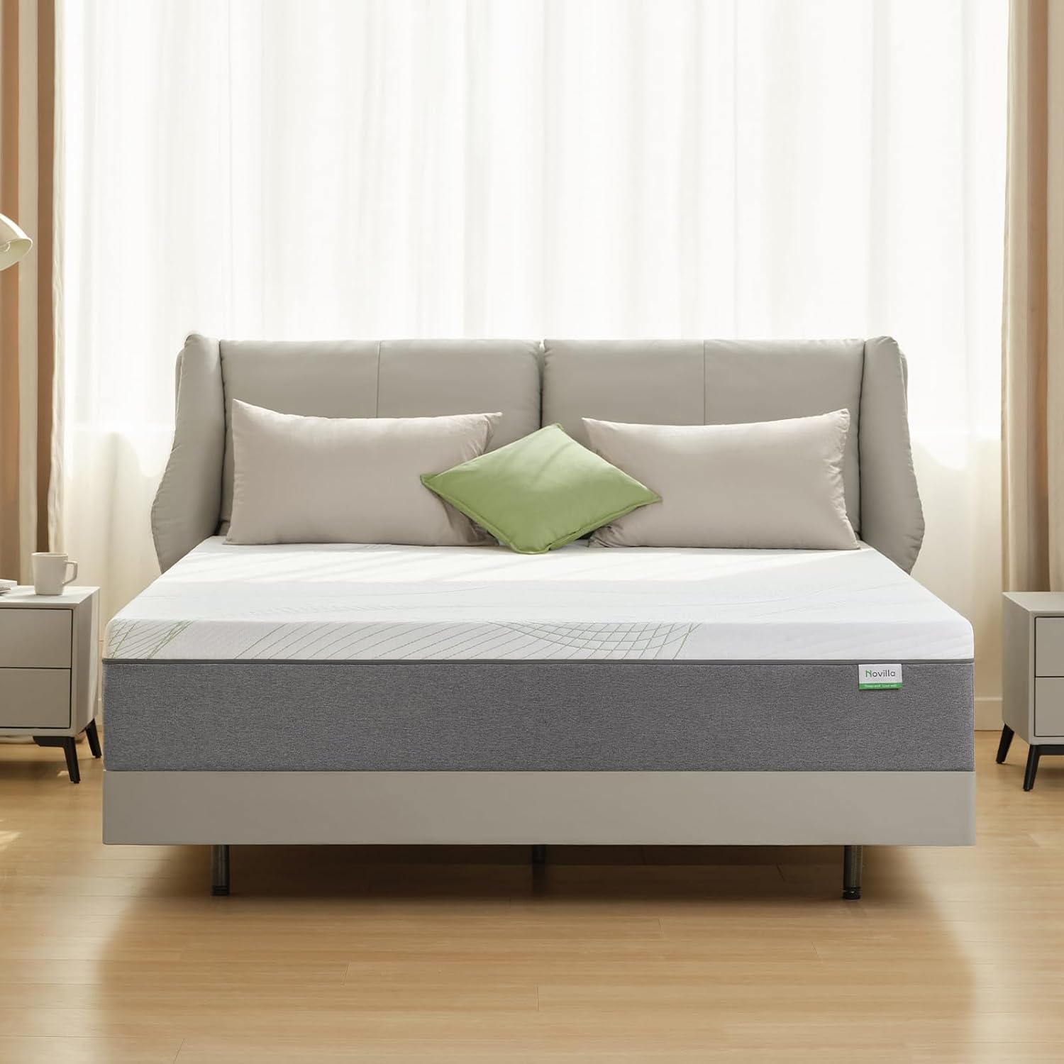 Novilla Queen Mattress, 12 Inch Gel Memory Foam Mattress for Plush Comfort, Pressure Relief, CertiPUR-US Certified, Mattress-in-a-Box, Embrace · v2