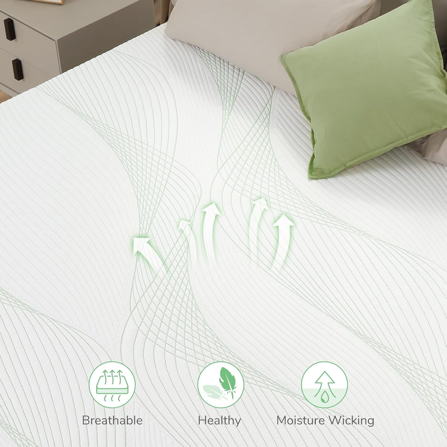Novilla Queen Mattress, 12 Inch Gel Memory Foam Mattress for Plush Comfort, Pressure Relief, CertiPUR-US Certified, Mattress-in-a-Box, Embrace · v2