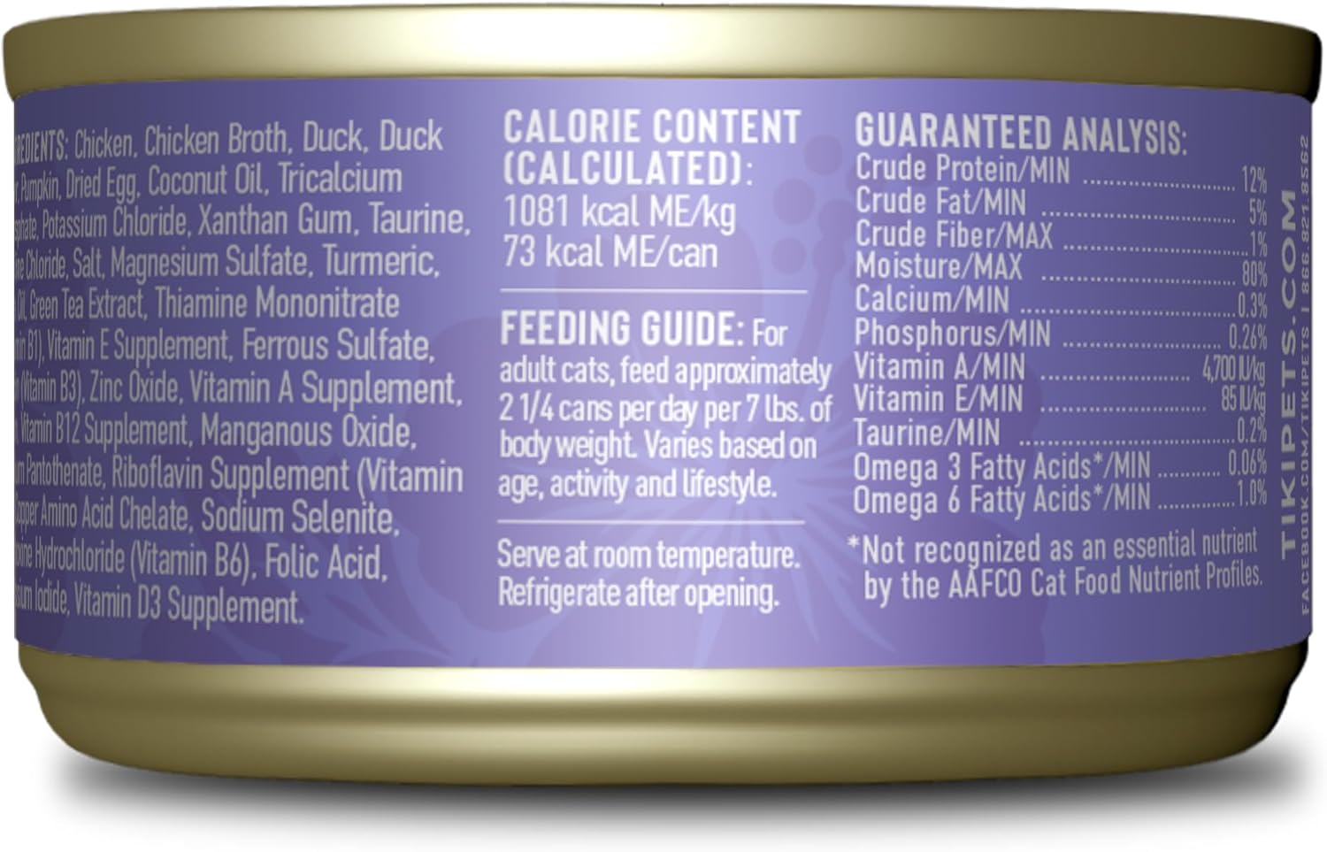 Tiki Cat Silver Comfort Mousse Shreds, pollo, anatra e fegato d'anatra, supporto del sistema immunitario formulato per gatti anziani di 11 anni, cibo umido per gatti anziani, lattine da 2,4 once (confezione da 12)