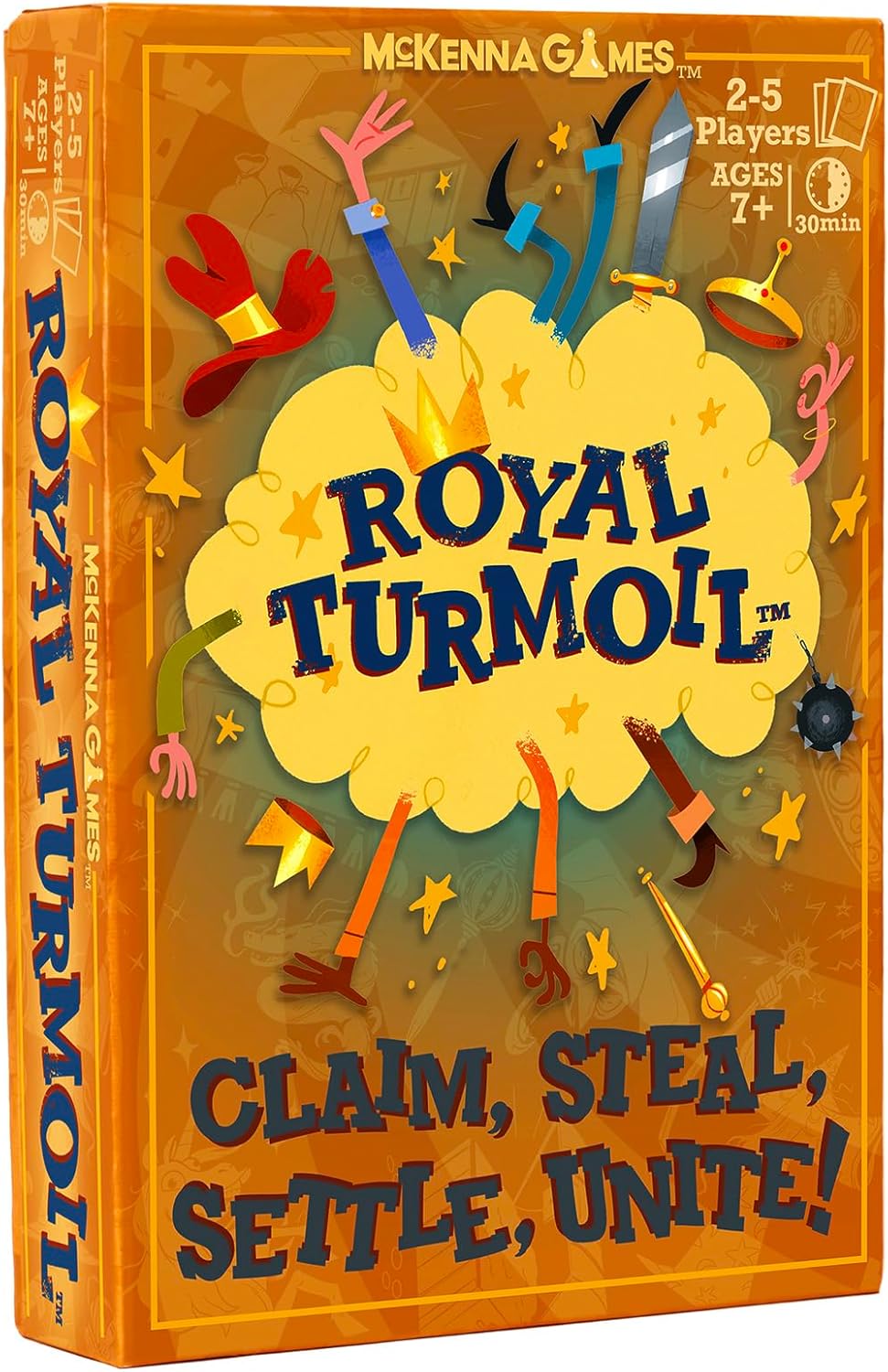Royal Turmoil - 8-12 Çocuklar İçin Yeni Çılgınca Eğlenceli Kart Oyunu, Çocuklar ve Yetişkinler için Aile Oyunu ve Hızlı Kurulum ve Eğlenceli Oyun ile Aile Gecesi için Öğrenme Oyunu