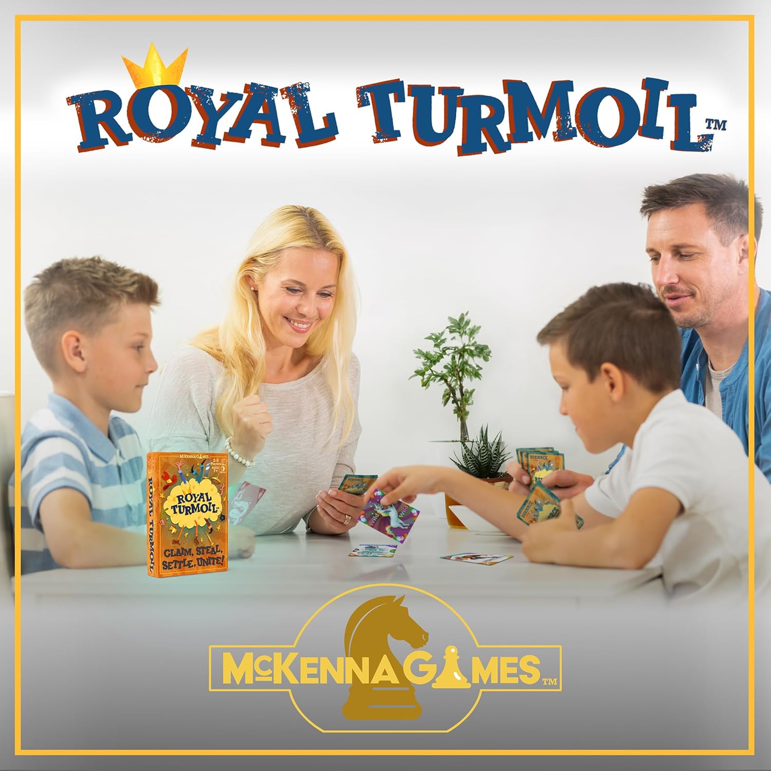 Royal Turmoil - 8-12 Çocuklar İçin Yeni Çılgınca Eğlenceli Kart Oyunu, Çocuklar ve Yetişkinler için Aile Oyunu ve Hızlı Kurulum ve Eğlenceli Oyun ile Aile Gecesi için Öğrenme Oyunu
