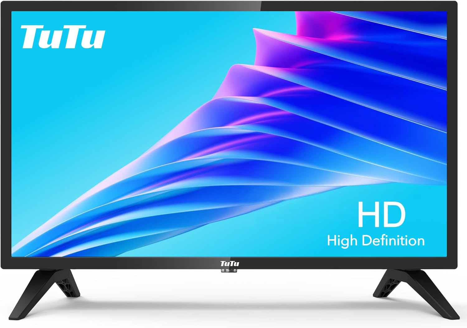 TuTu 24-inch 60Hz 720P HD LED TV Flat Screen Television with Dolby Audio for Home,Office HDMI,USB,VGA,RCA Dual Channel Speakers(2023 Model) · v2
