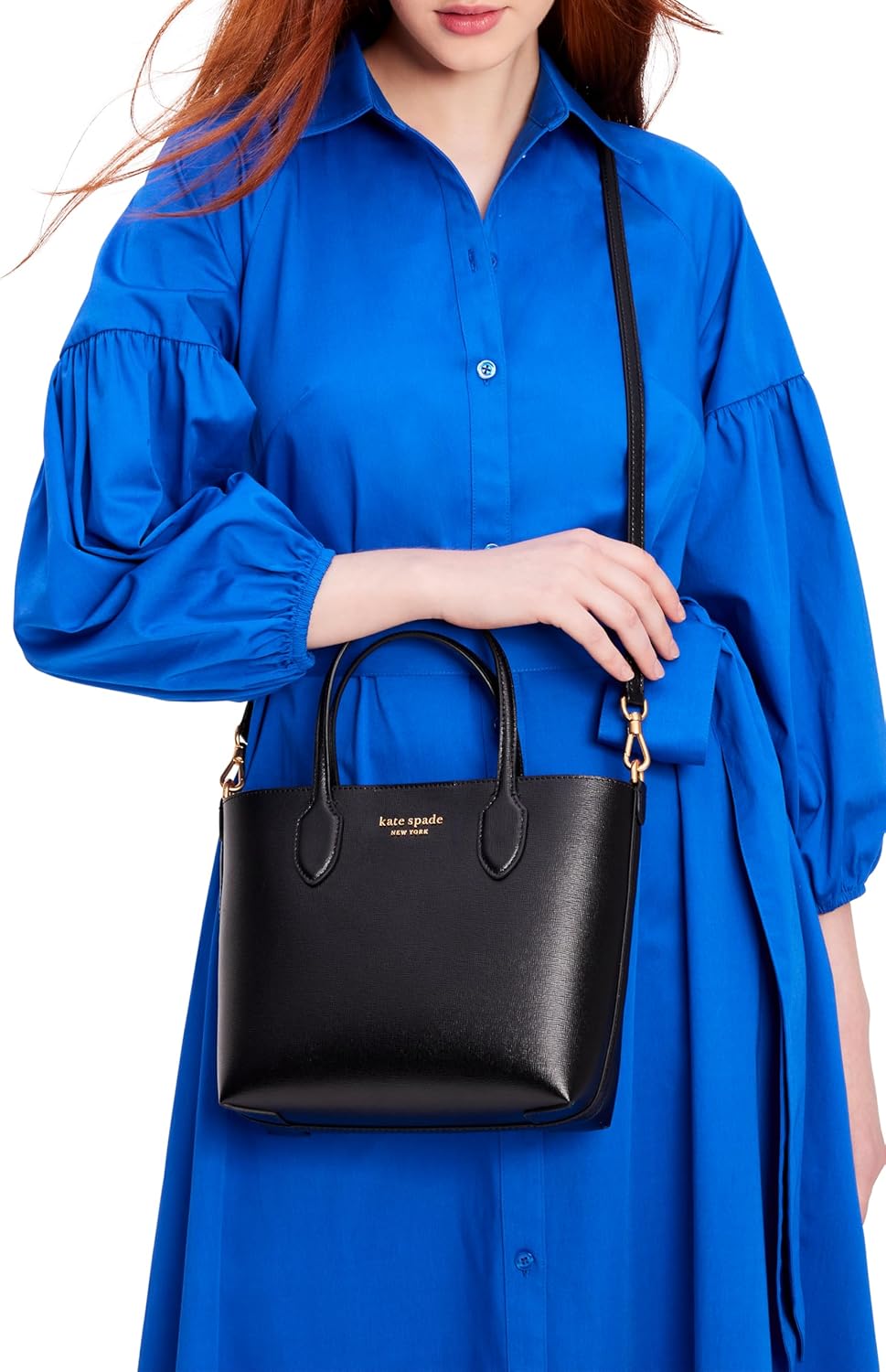 kate spade new york Damska koszulka Saffiano Skórzana średnia torba Crossbody