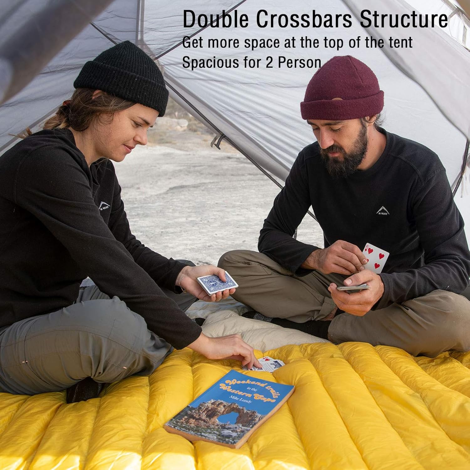 Naturehike Mongar Backpacking Camping Tent 2 Person Lightweight 3 Season Waterproof Hiking Tent Double Crossbars Easy Setup Double Layer for Hunting Outdoor Mountaineering Travel with Footprint · v3