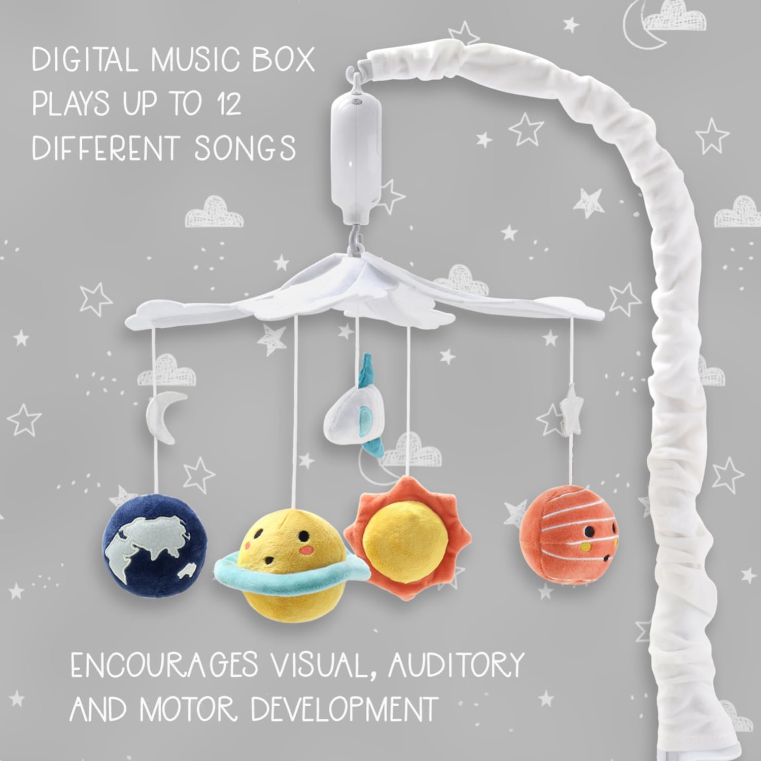 The Peanutshell Space Musical Crib Mobile · v3