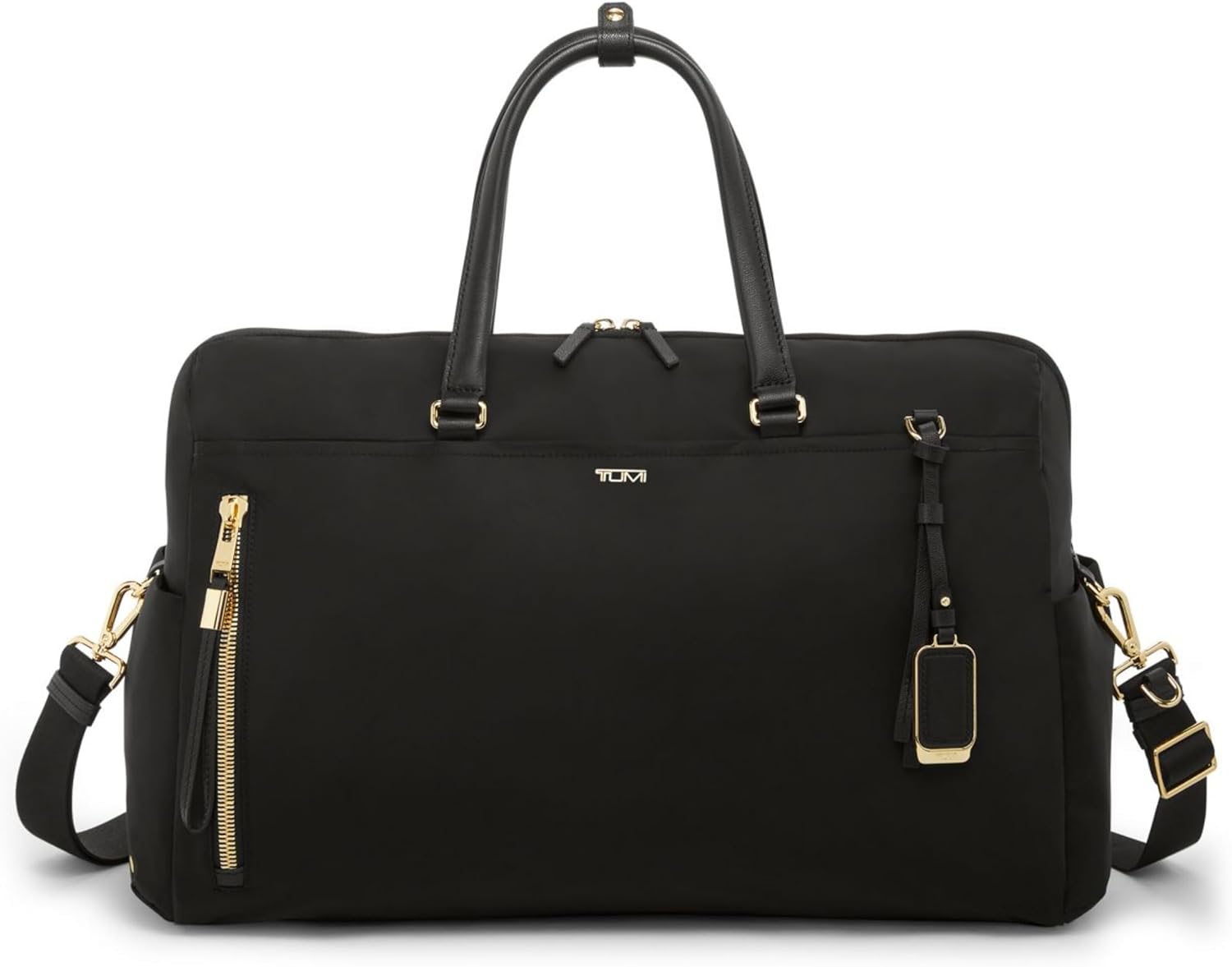 TUMI - Voyageur Venice Duffel - حقيبة سفر جمالية للنساء - حقيبة نسائية متعددة الأقسام لعطلة نهاية الأسبوع - أسود/ذهبي