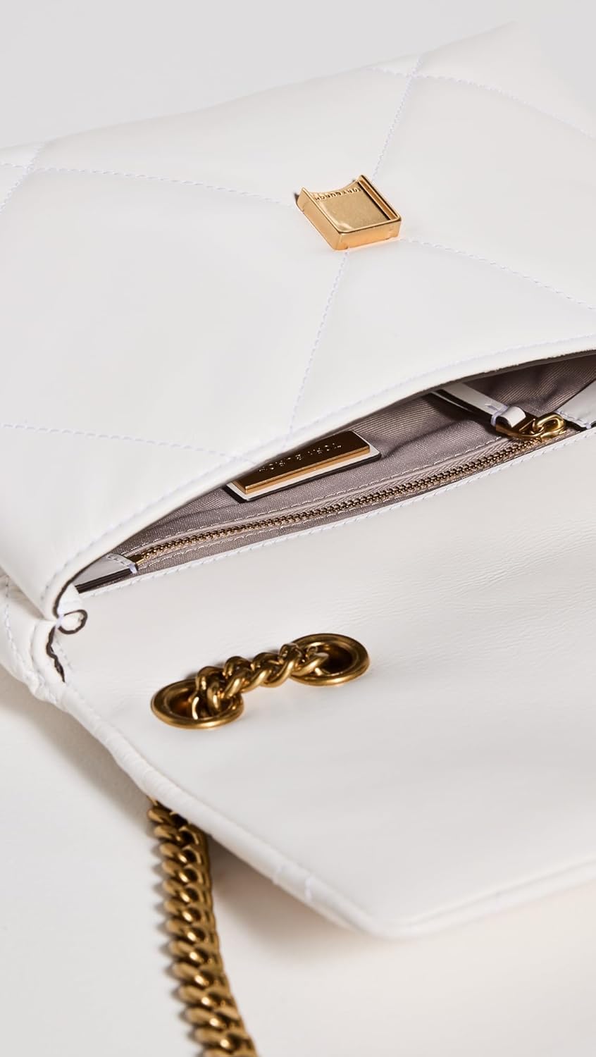 Tory Burch Kira Diamond Quilt, kleine, converteerbare schoudertas voor dames