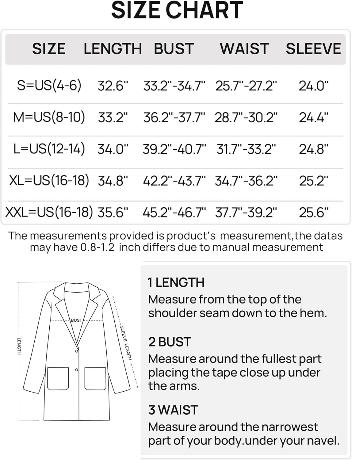 MEROKEETY Womens Open Front Cardigan Coat Long Sleeve Lapel Casual Knit Button Sweater Jackets with Pockets · v3