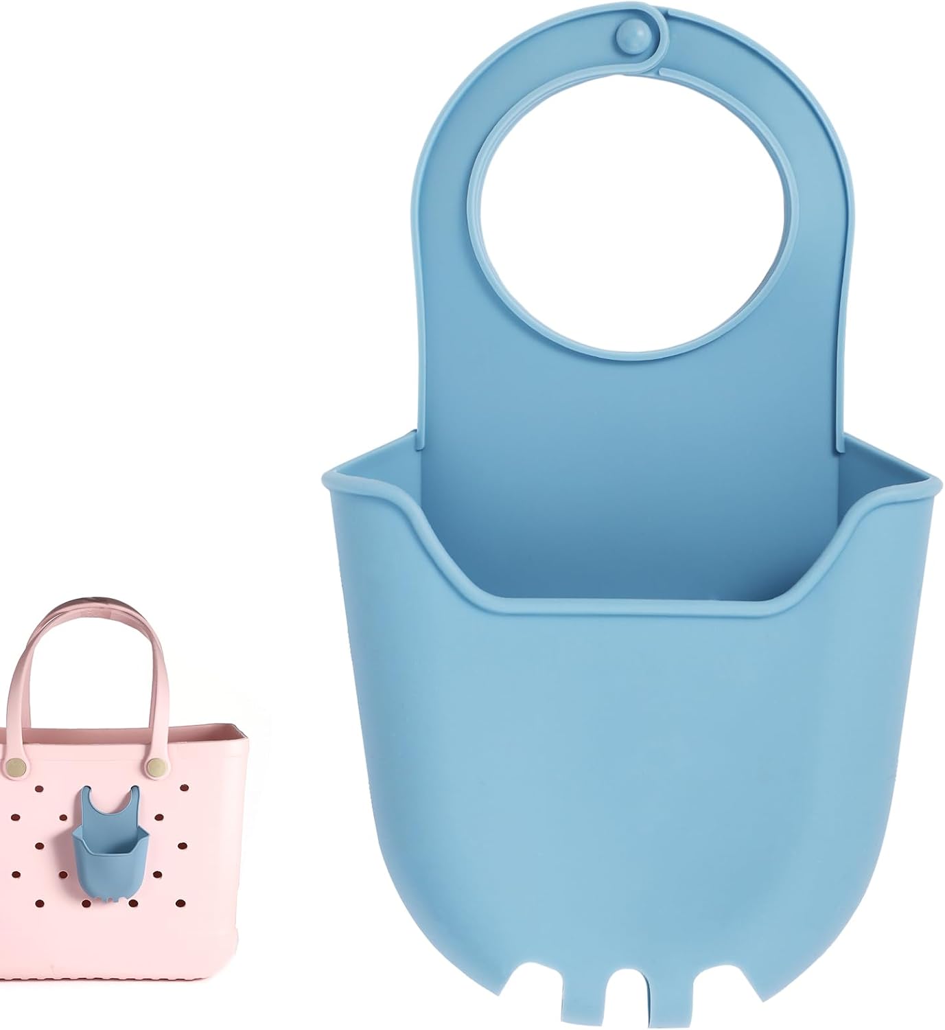 Storage Pouch for Bogg Bag, Insert Silicone Bag Pouch Storage Pouch Compatible with Bogg Bags Travel Accessory Organizer for Lipstick, Sunglasses, Daily Necessities Storage (Blue)