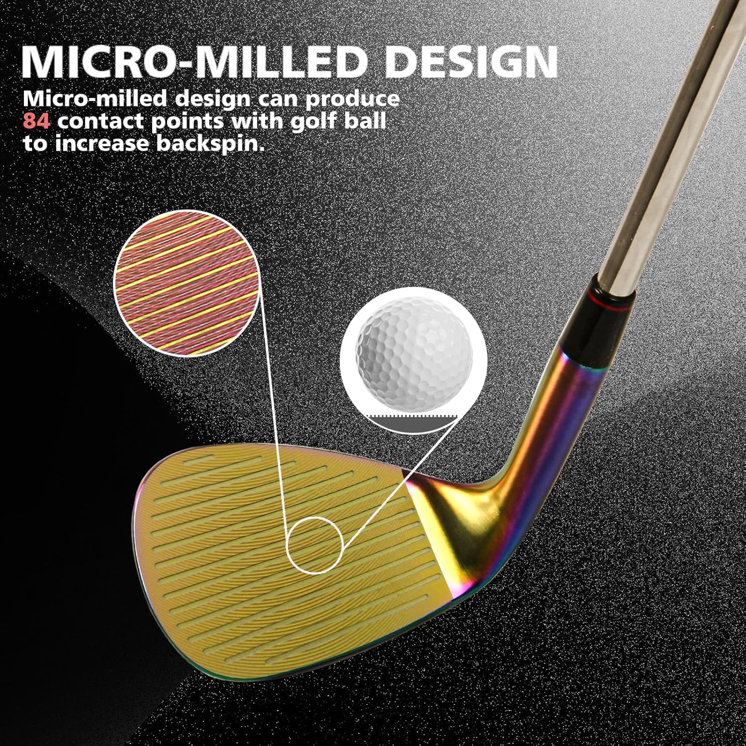 Yamato Golf Wedge Set or Individual Golf Wedges 50/52/54/56/58/60 Golf Gap Wedge Sets Sand Wedge|Lob Wedge Golf Clubs for Men  Women Milled Face for High Spin · v5