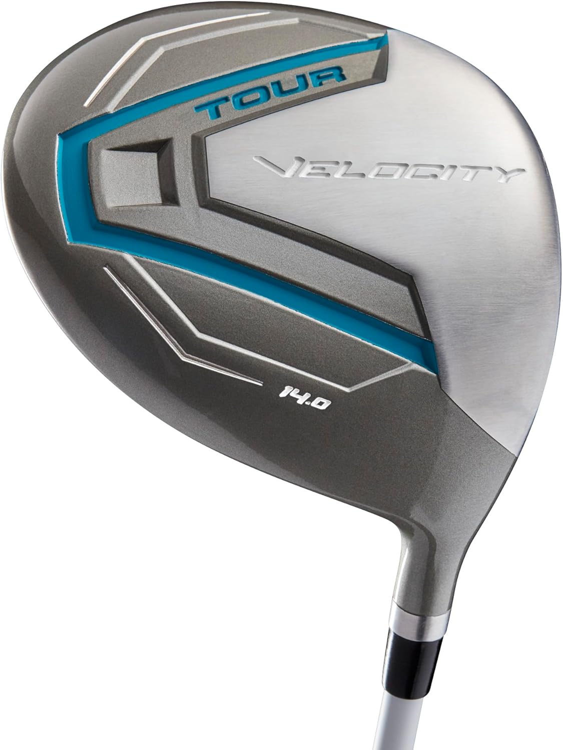 Set completo da golf Wilson Tour Velocity con sacca da cavalletto - mano destra da donna, flessibile da donna, grigio/blu