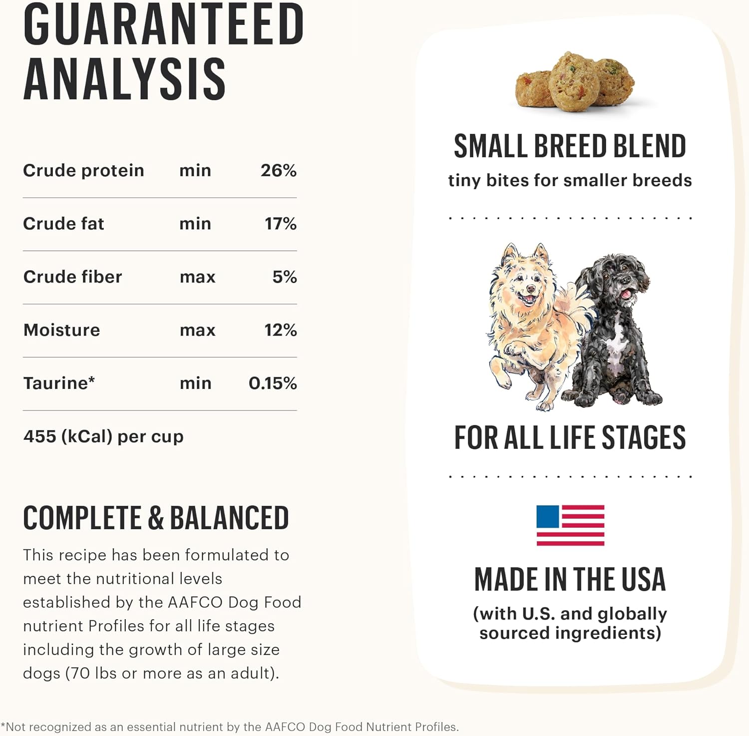 Alimento seco para perros The Honest Kitchen Whole Food Clusters para razas pequeñas, sin cereales, bolsa de 4 libras