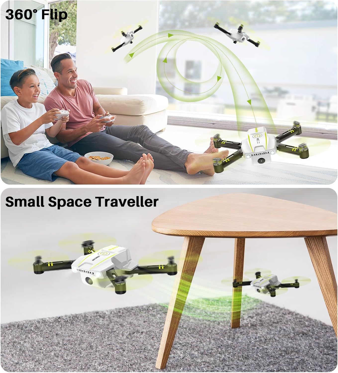 طائرة بدون طيار SYMA Mini مزودة بكاميرا للبالغين والأطفال - طائرات بدون طيار بكاميرا FPV بدقة 720 بكسل مع جهاز تحكم عن بعد رباعية المراوح مع وضع بدون رأس، وبدء التشغيل بمفتاح واحد، وضبط السرعة، وتقلبات ثلاثية الأبعاد للمبتدئين