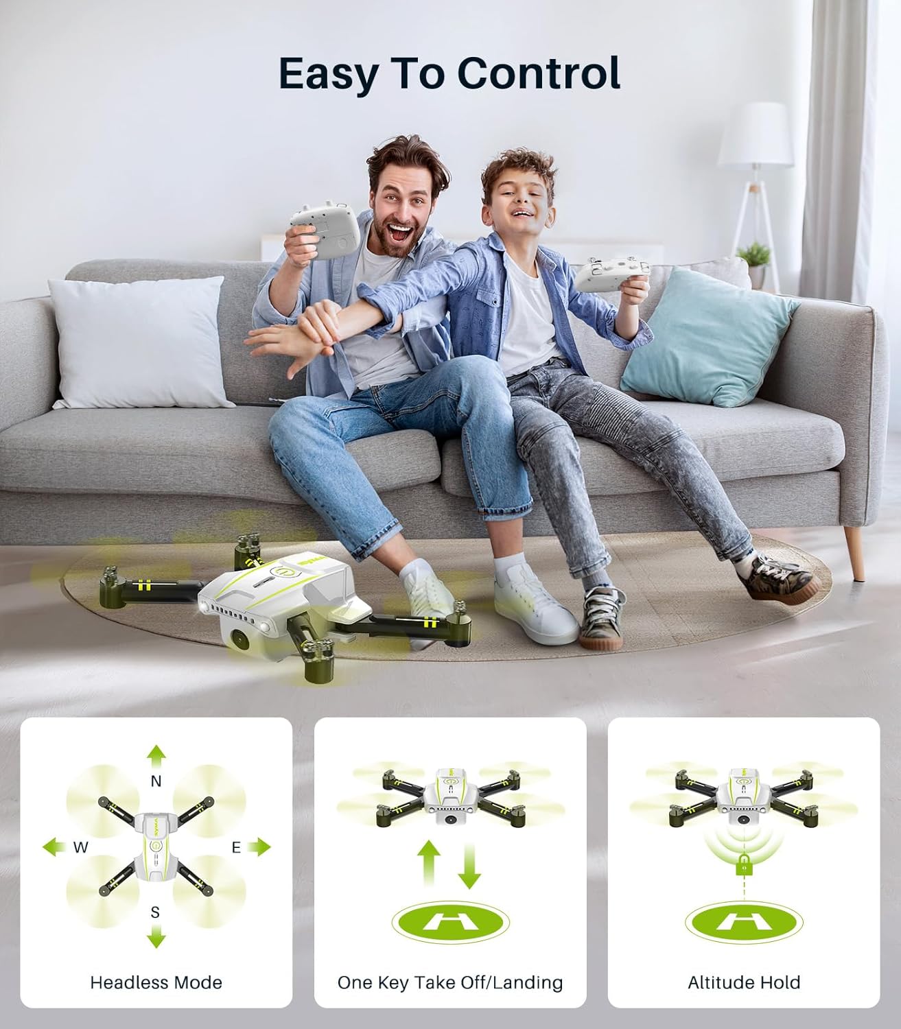 طائرة بدون طيار SYMA Mini مزودة بكاميرا للبالغين والأطفال - طائرات بدون طيار بكاميرا FPV بدقة 720 بكسل مع جهاز تحكم عن بعد رباعية المراوح مع وضع بدون رأس، وبدء التشغيل بمفتاح واحد، وضبط السرعة، وتقلبات ثلاثية الأبعاد للمبتدئين